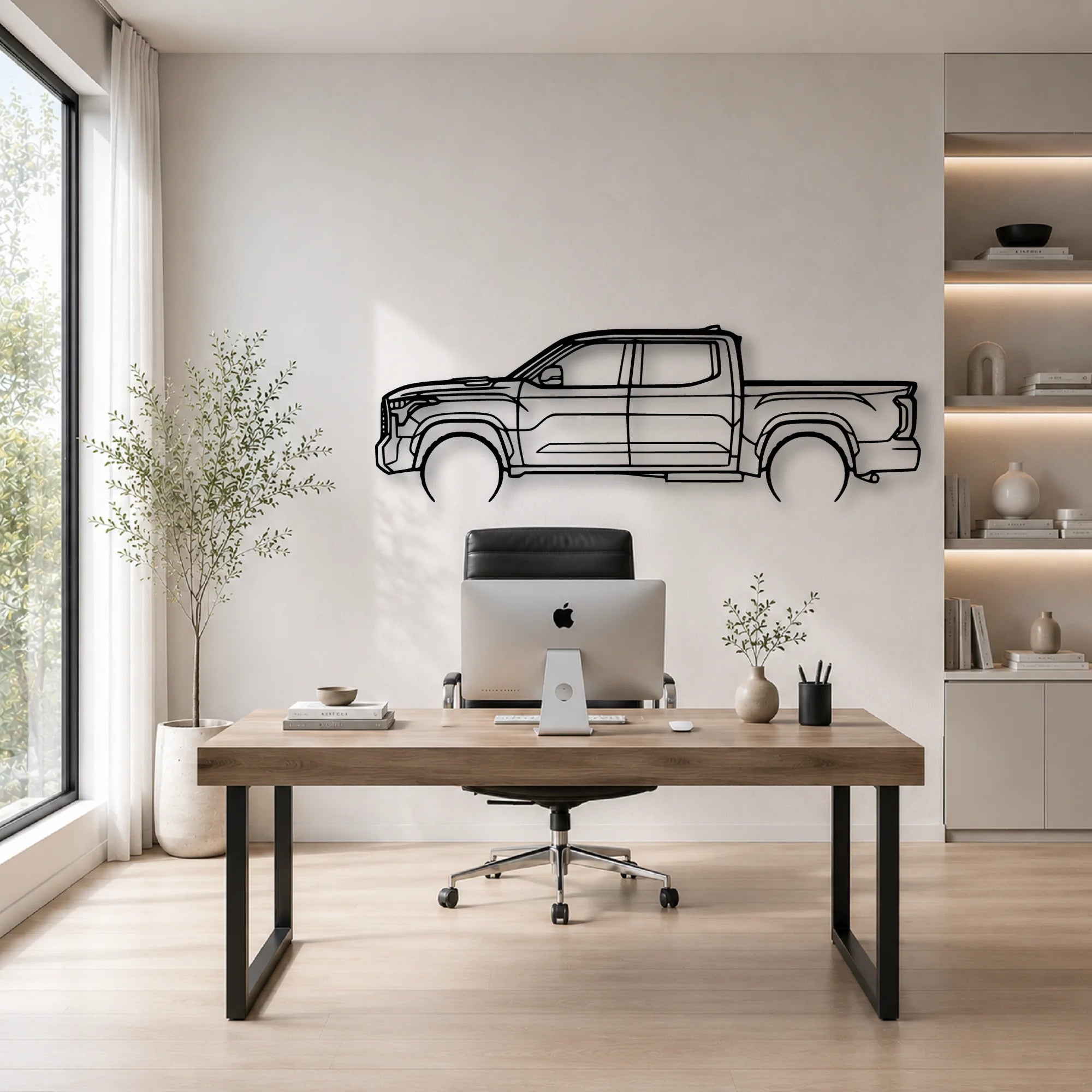 TUNDRA 2022 2 Classic Silhouette Metal Wall Art - Automotive Garage Decor