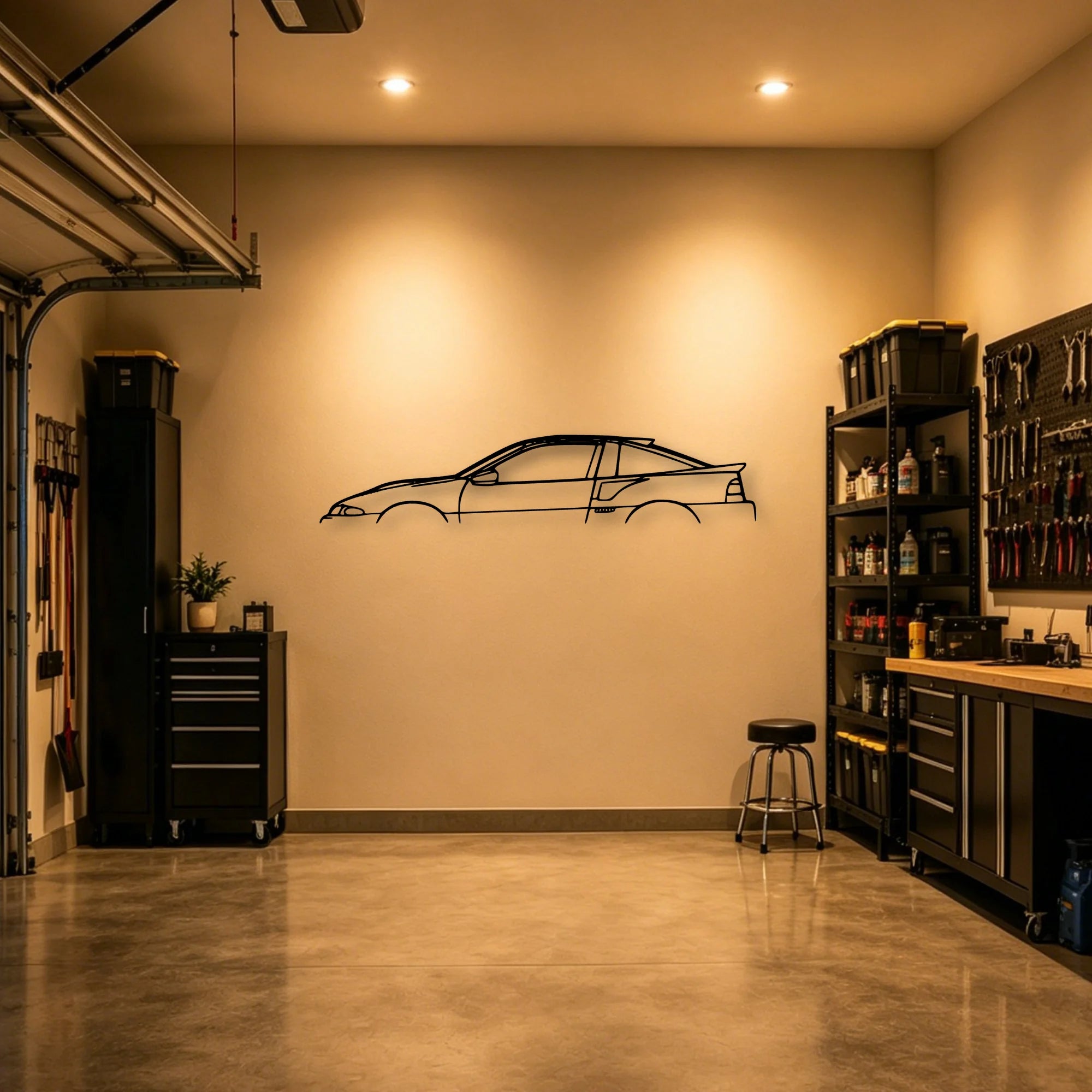 Talon 1992 Classic Silhouette Metal Wall Art - Automotive Garage Decor