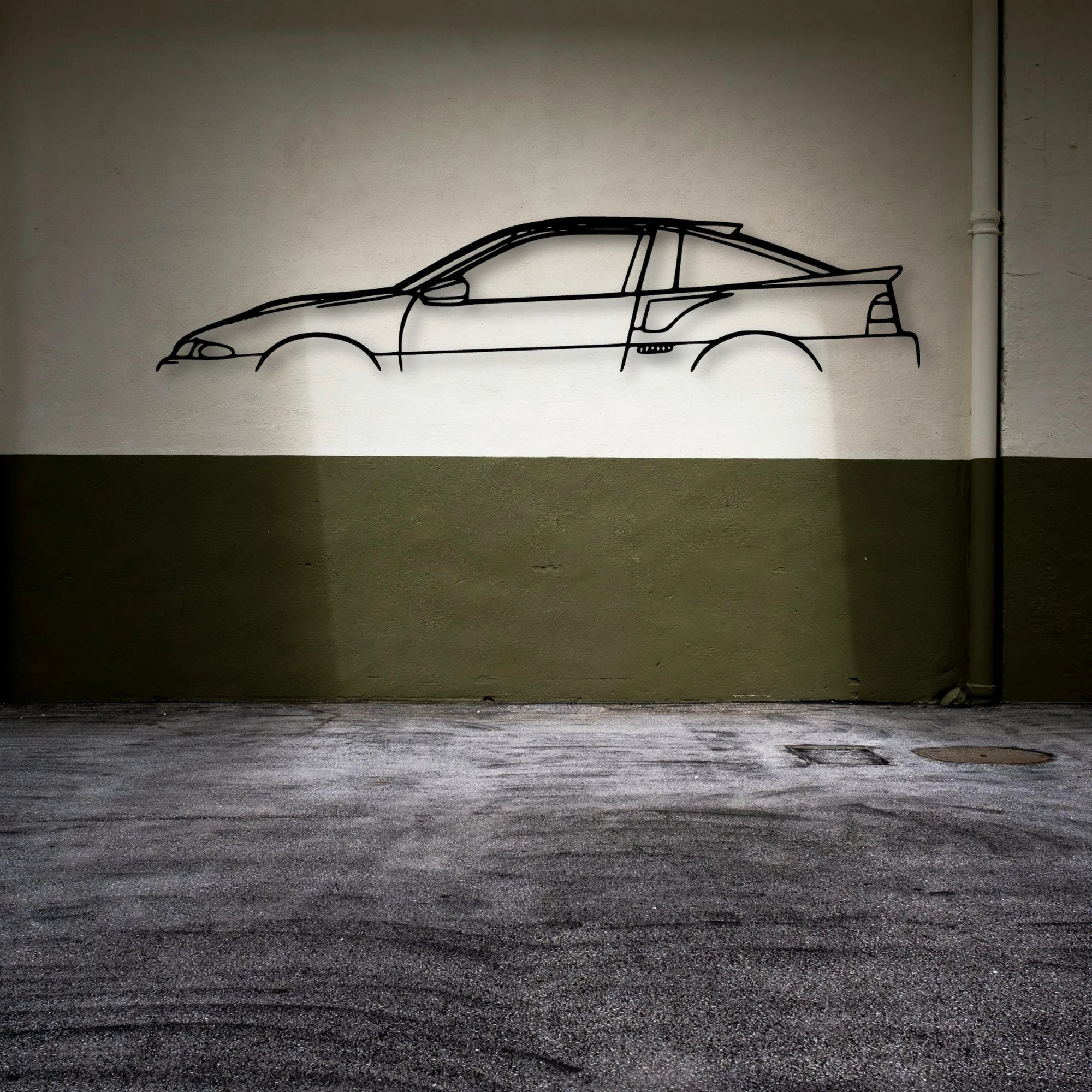 Talon 1992 Classic Silhouette Metal Wall Art - Automotive Garage Decor