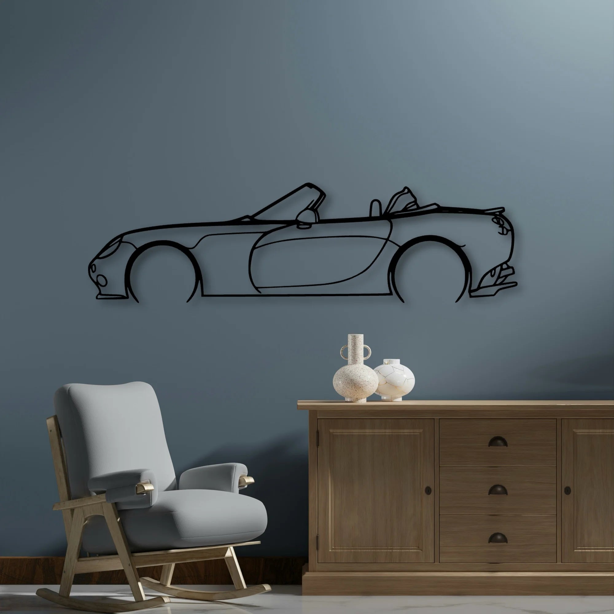 Tamora 2004 Classic Silhouette Metal Wall Art - Automotive Garage Decor