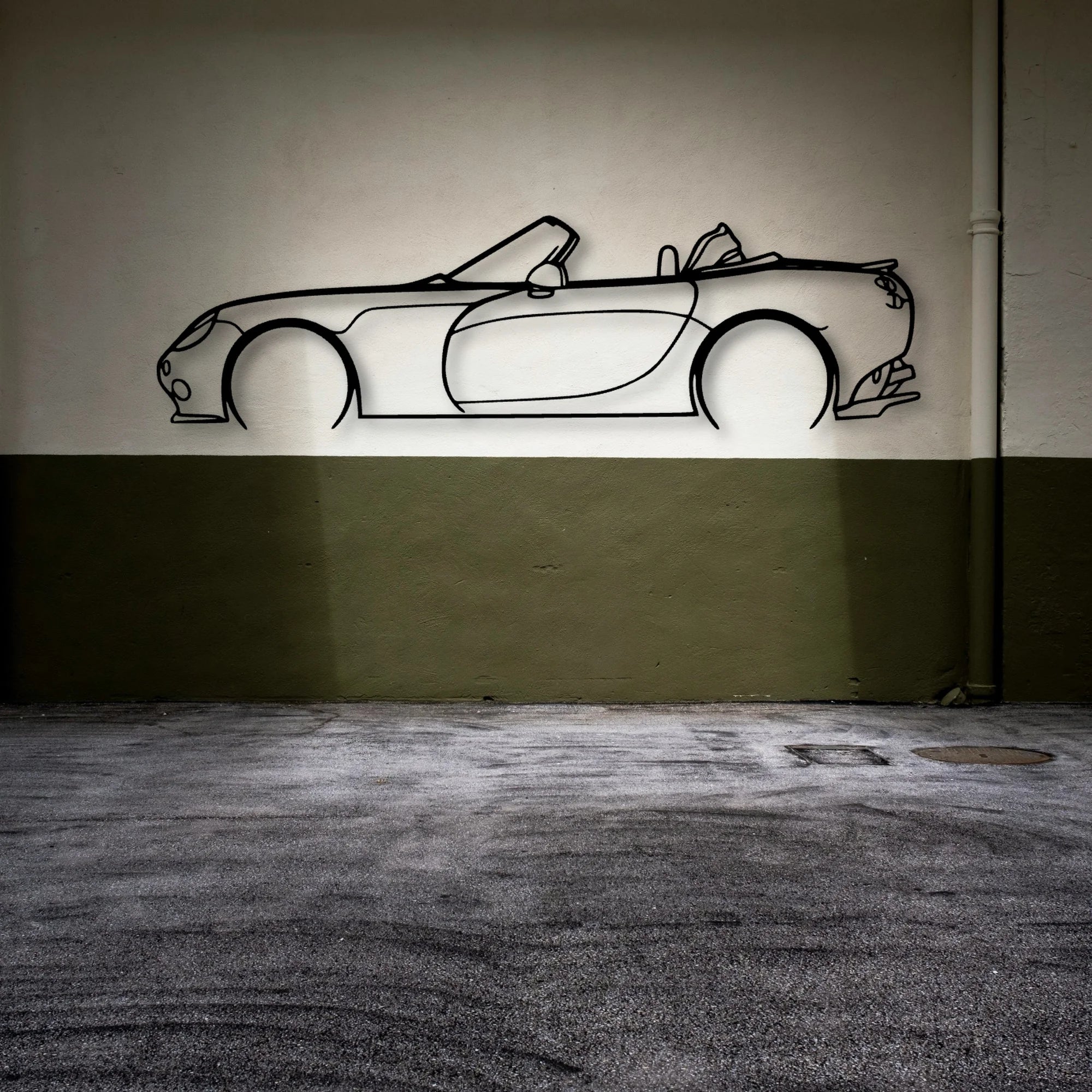 Tamora 2004 Classic Silhouette Metal Wall Art - Automotive Garage Decor