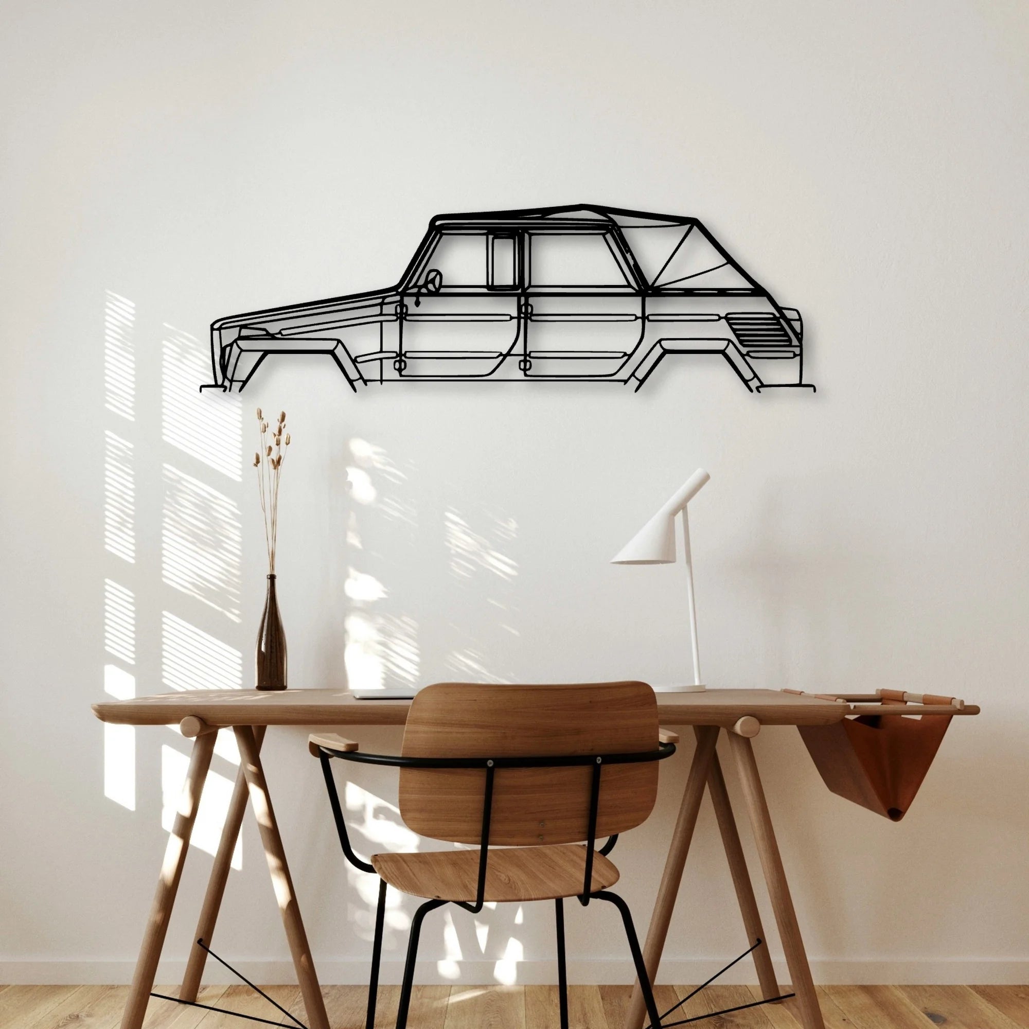 Thing 1973 Classic Silhouette Metal Wall Art - Automotive Garage Decor