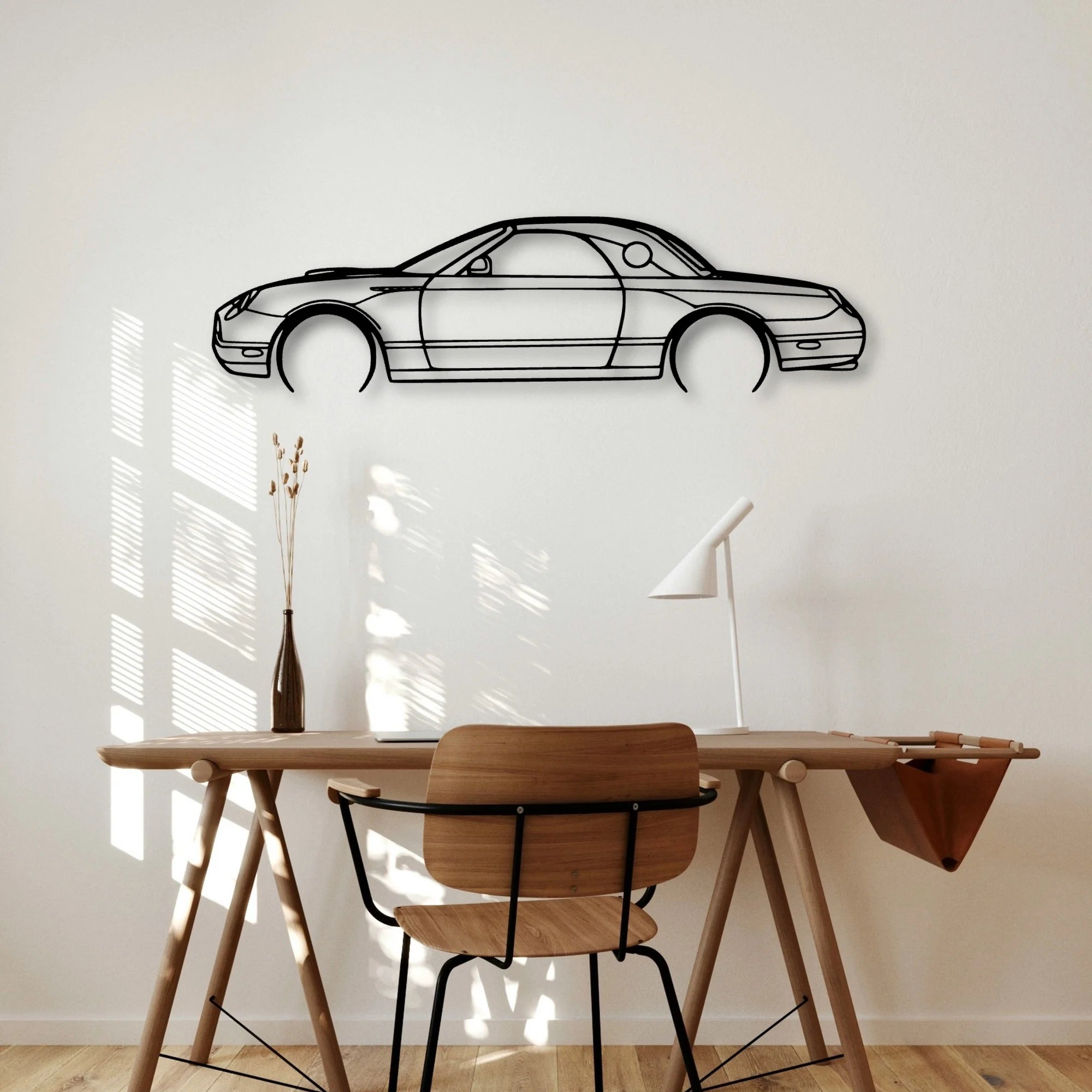 Thunderbird 2005 Classic Silhouette Metal Wall Art - Automotive Garage Decor