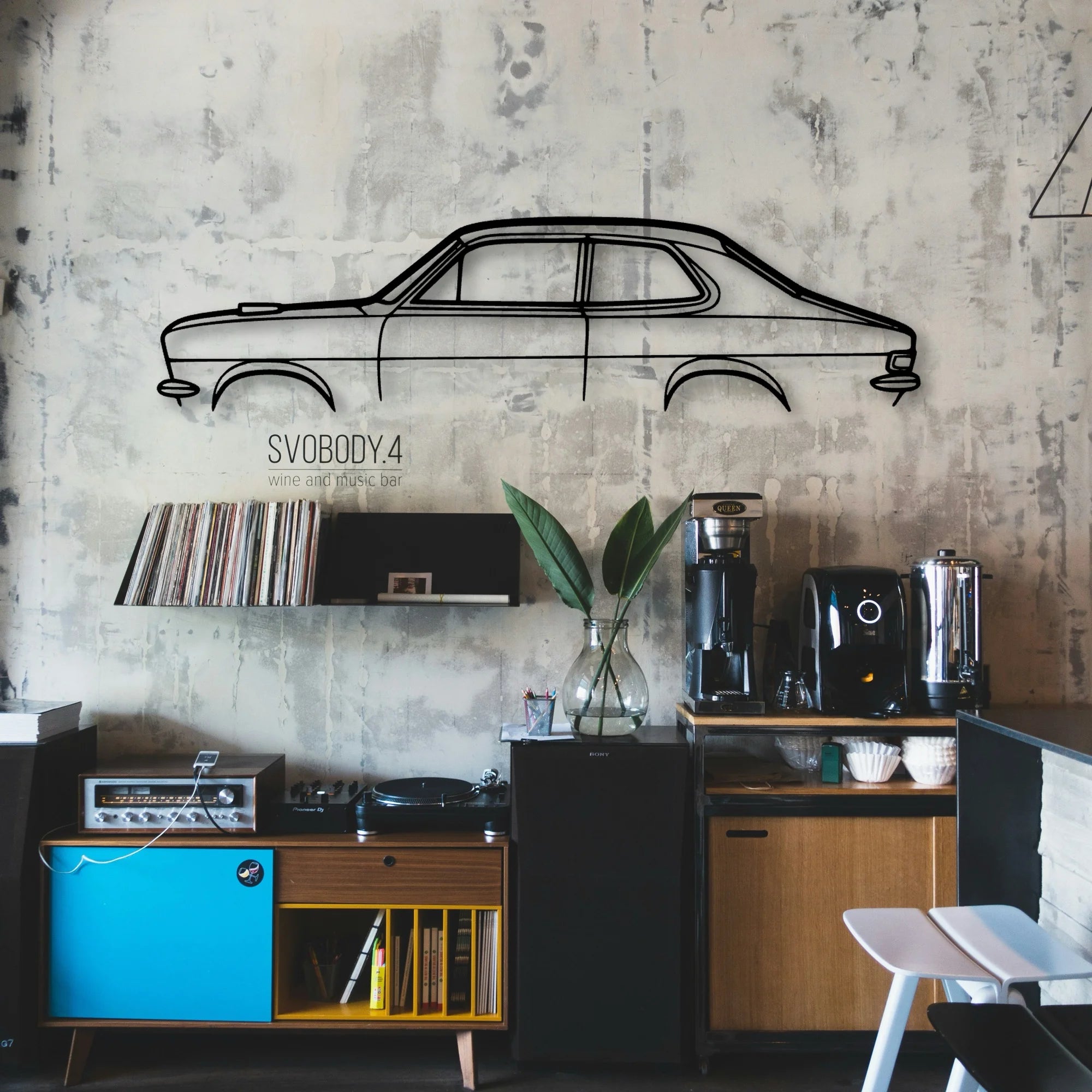 Torana Coupe 1973 Classic Silhouette Metal Wall Art - Automotive Garage Decor