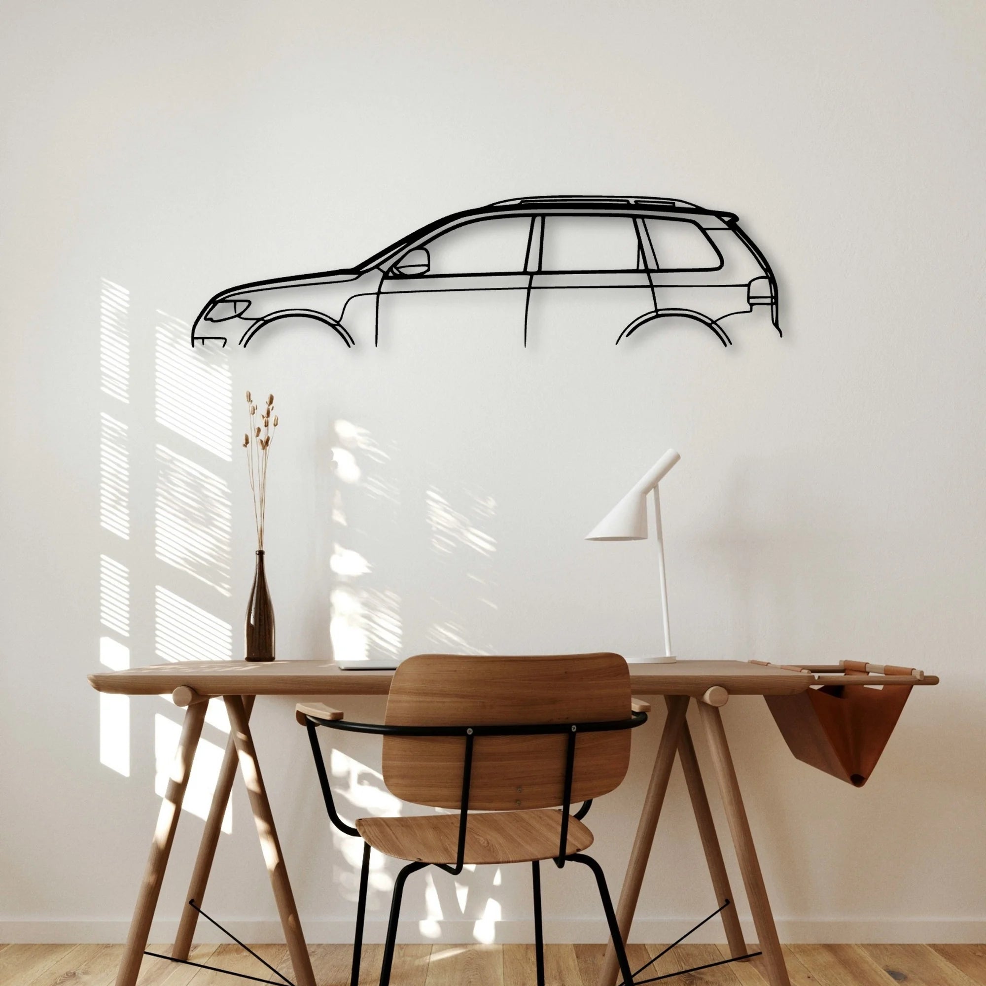 Touareg 2009 Classic Silhouette Metal Wall Art - Automotive Garage Decor