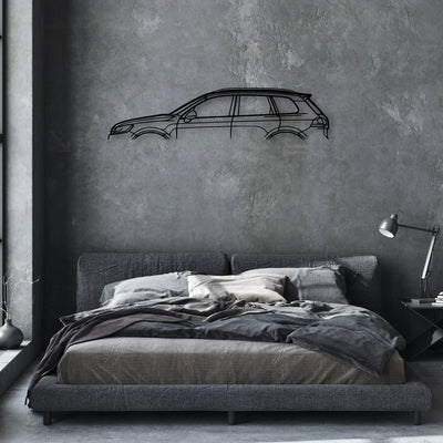Touareg 2016 Classic Silhouette Metal Wall Art - Automotive Garage Decor