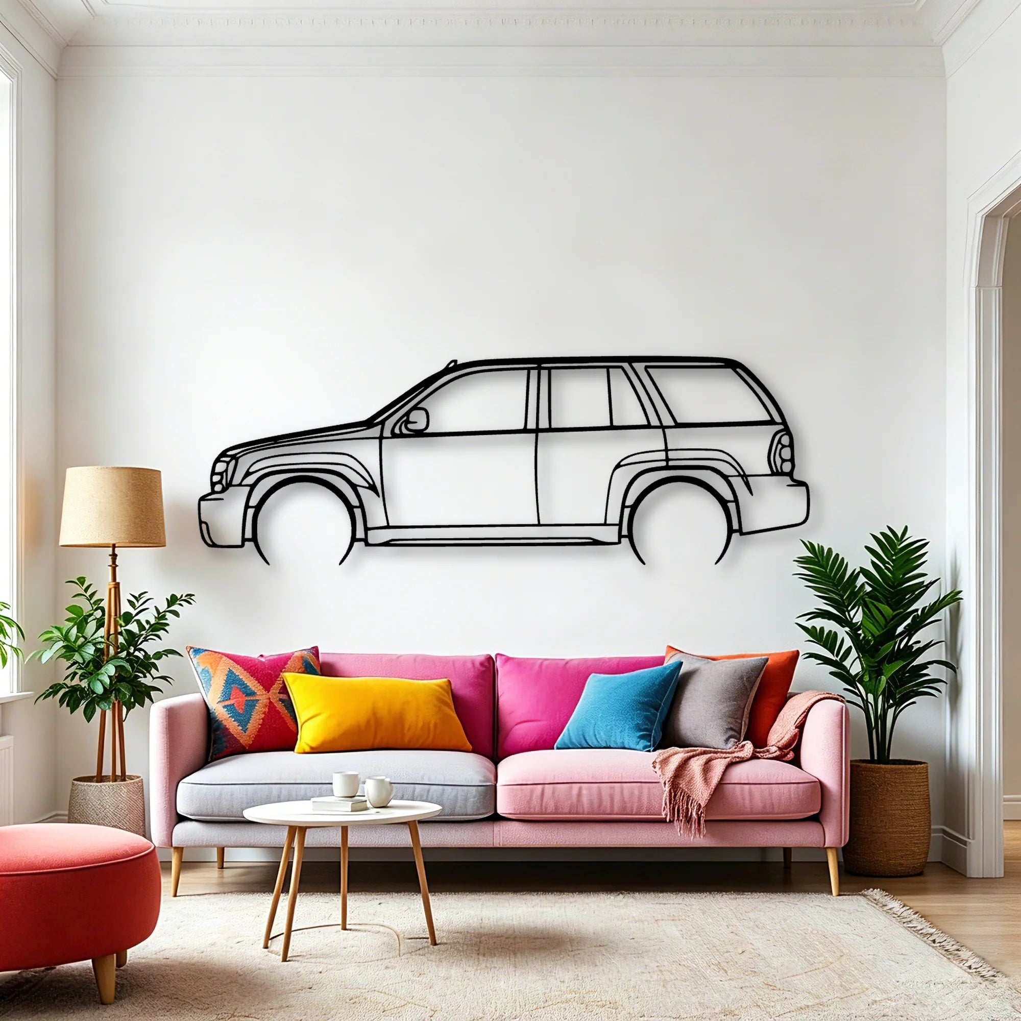 Trailblazer SS 2007 Classic Silhouette Metal Wall Art - Automotive Garage Decor