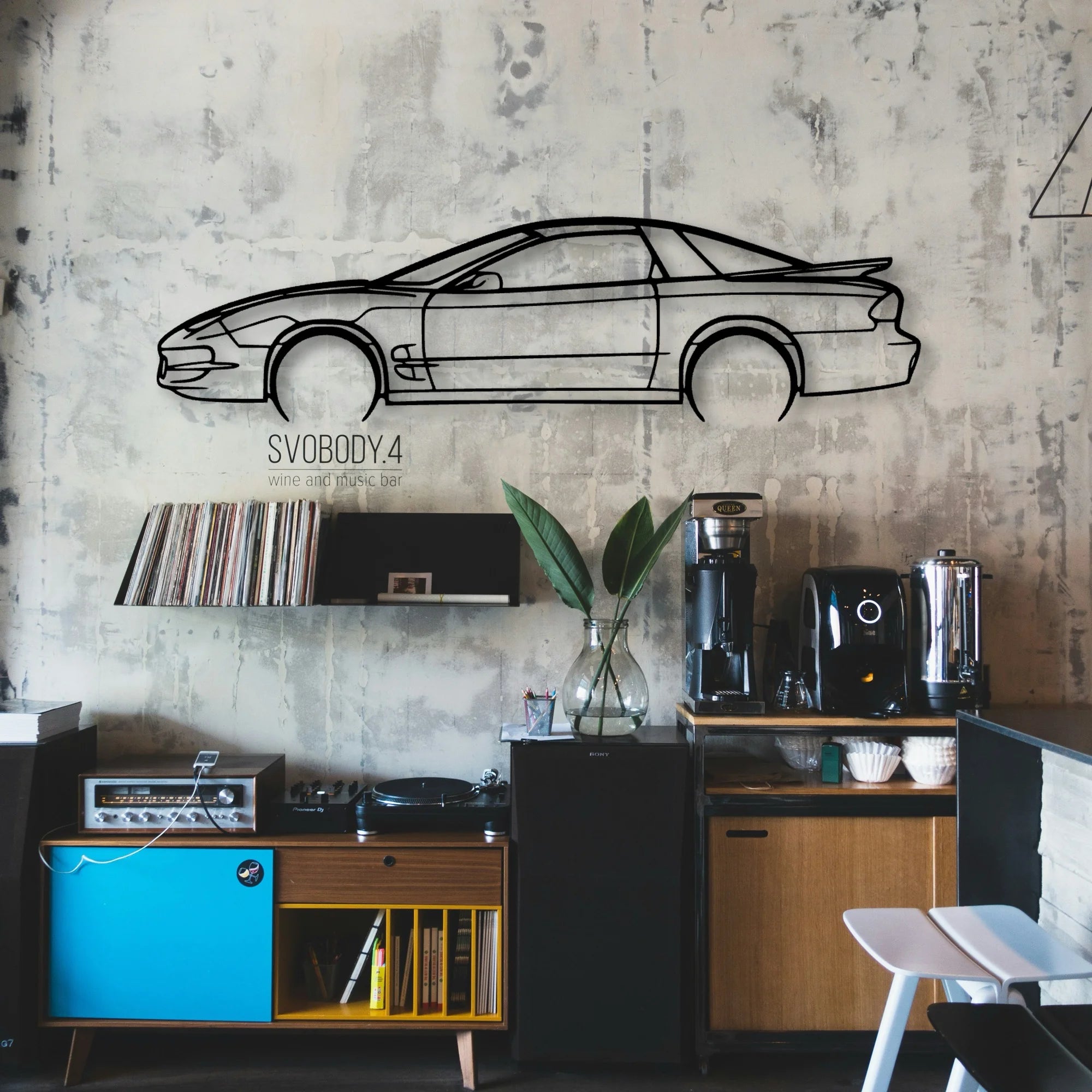 Trans AM 1998 Classic Silhouette Metal Wall Art - Automotive Garage Decor
