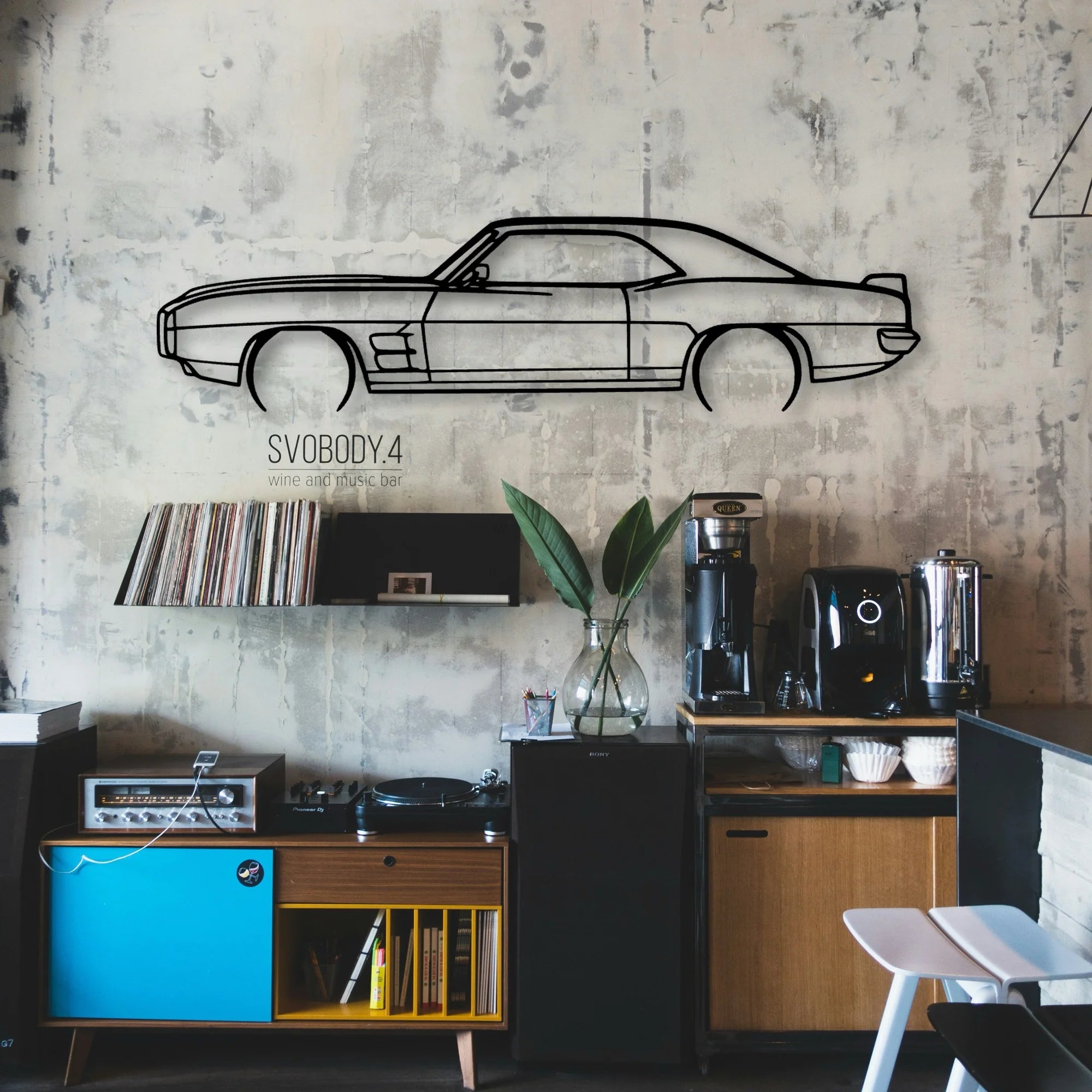 Trans Am 1969 Classic Silhouette Metal Wall Art - Automotive Garage Decor
