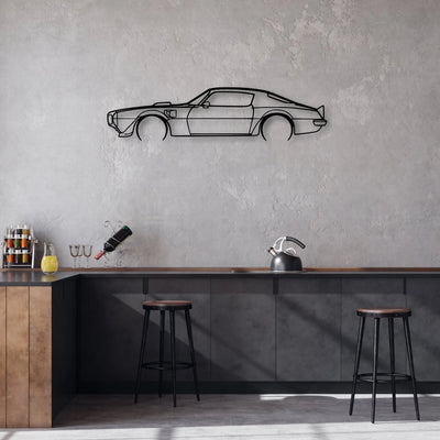 Trans Am 1970 Classic Silhouette Metal Wall Art - Automotive Garage Decor