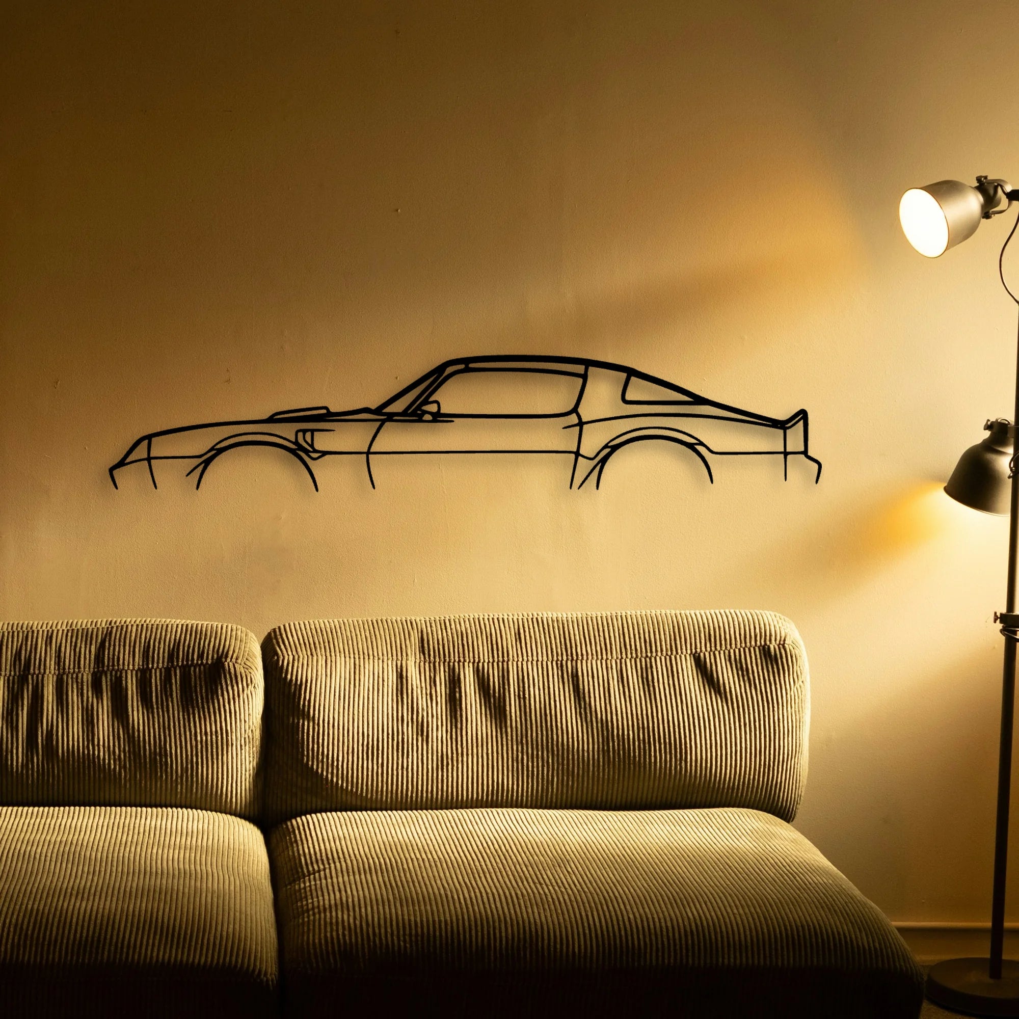 Trans Am 1977 Classic Silhouette Metal Wall Art - Automotive Garage Decor