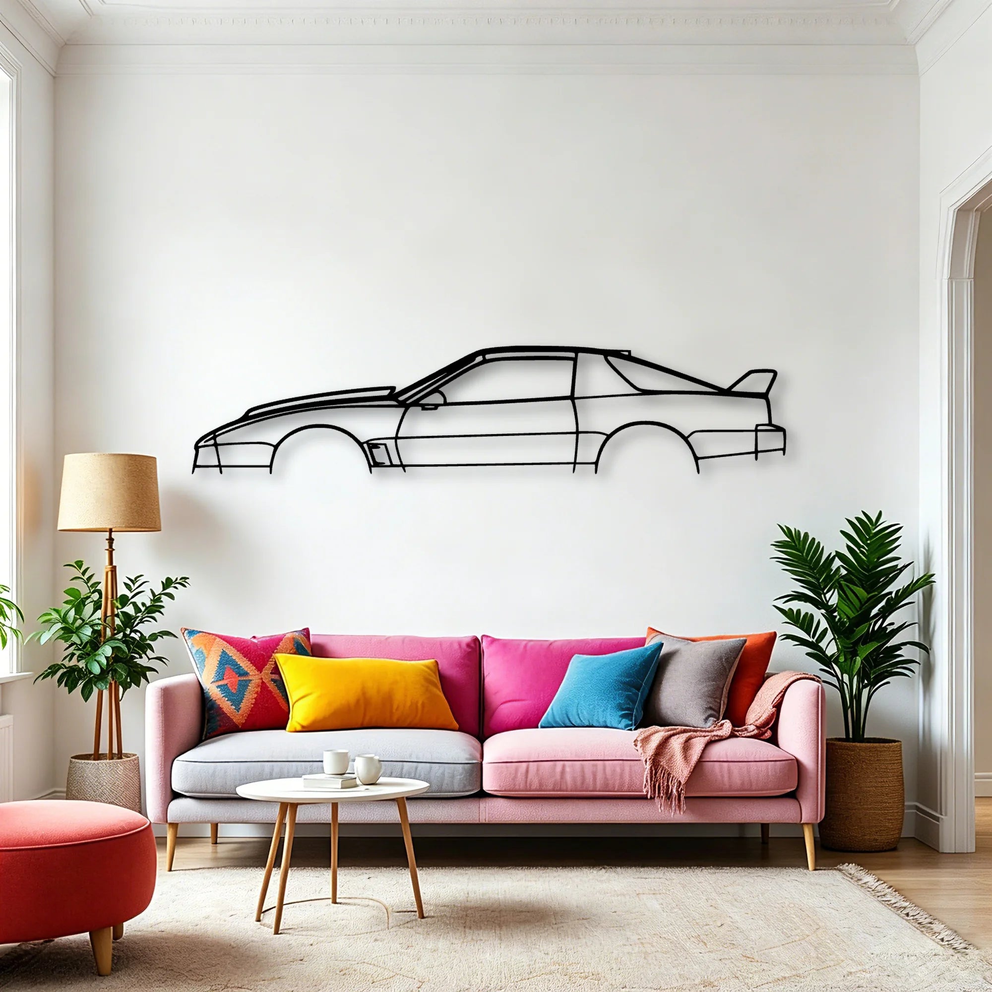 Trans Am 1986 Classic Silhouette Metal Wall Art - Automotive Garage Decor