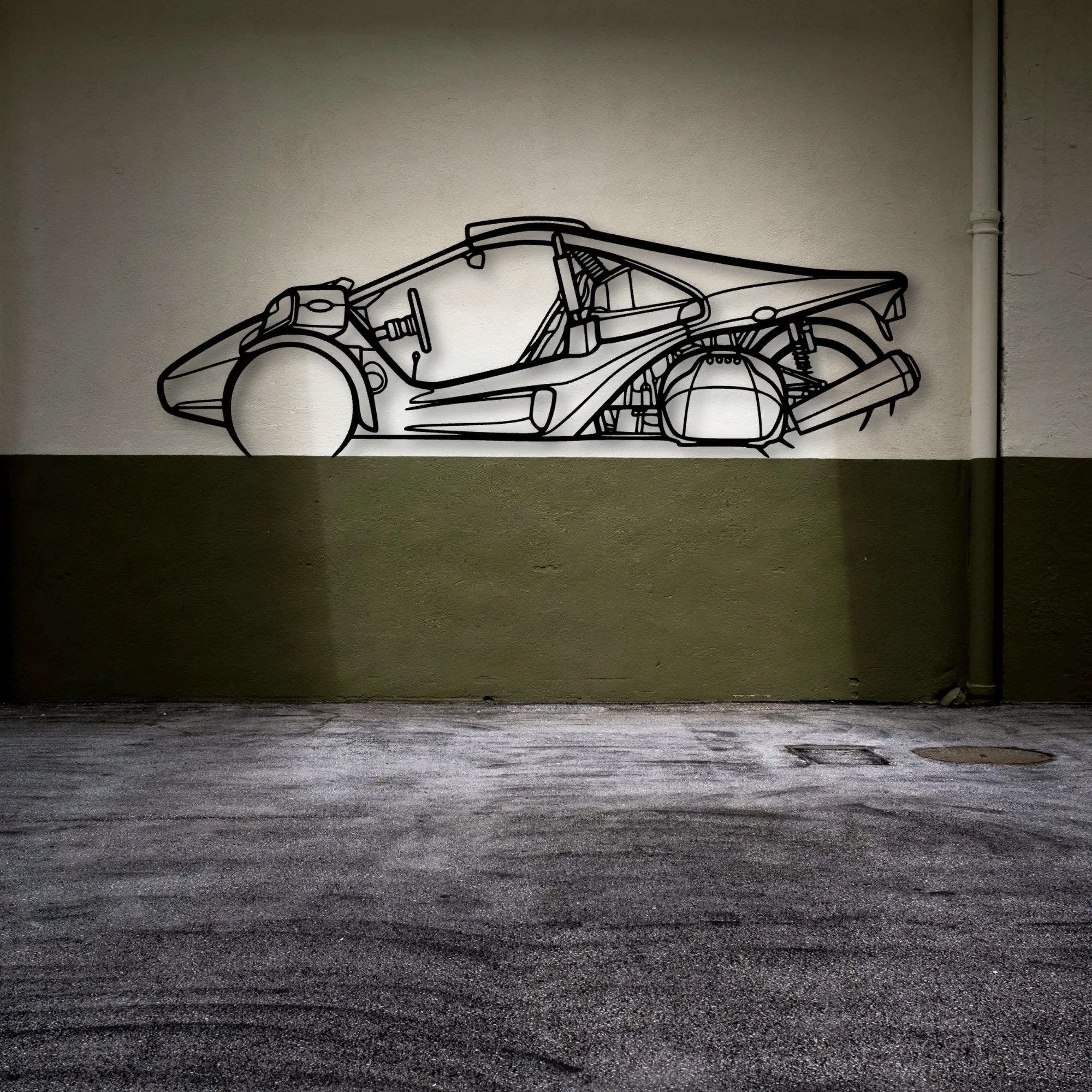 Trex 2022 Classic Silhouette Metal Wall Art - Automotive Garage Decor
