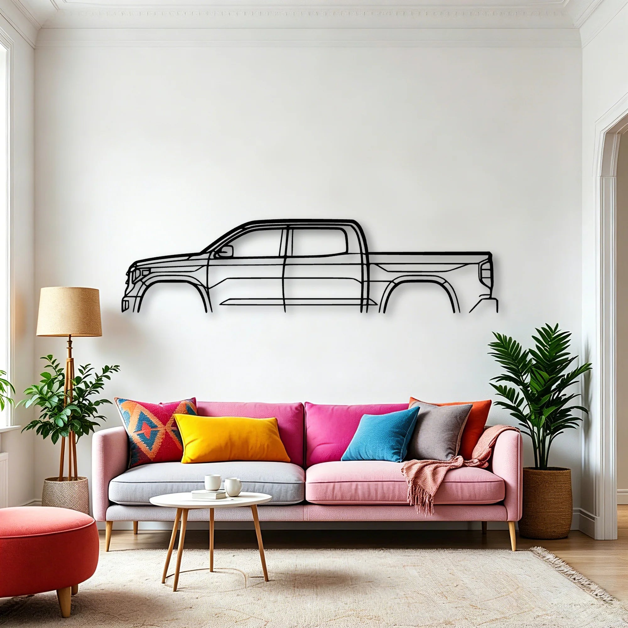 Tundra 1794 Edition 2016 Classic Silhouette Metal Wall Art - Automotive Garage Decor