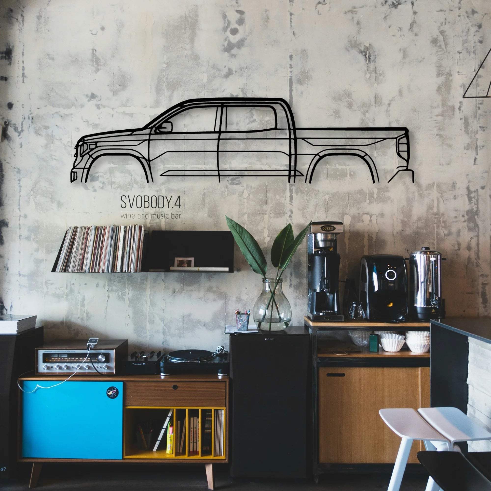 Tundra 1794 Edition 2016 Classic Silhouette Metal Wall Art - Automotive Garage Decor