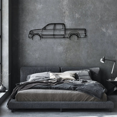 Tundra Double 2006 Classic Silhouette Metal Wall Art - Automotive Garage Decor