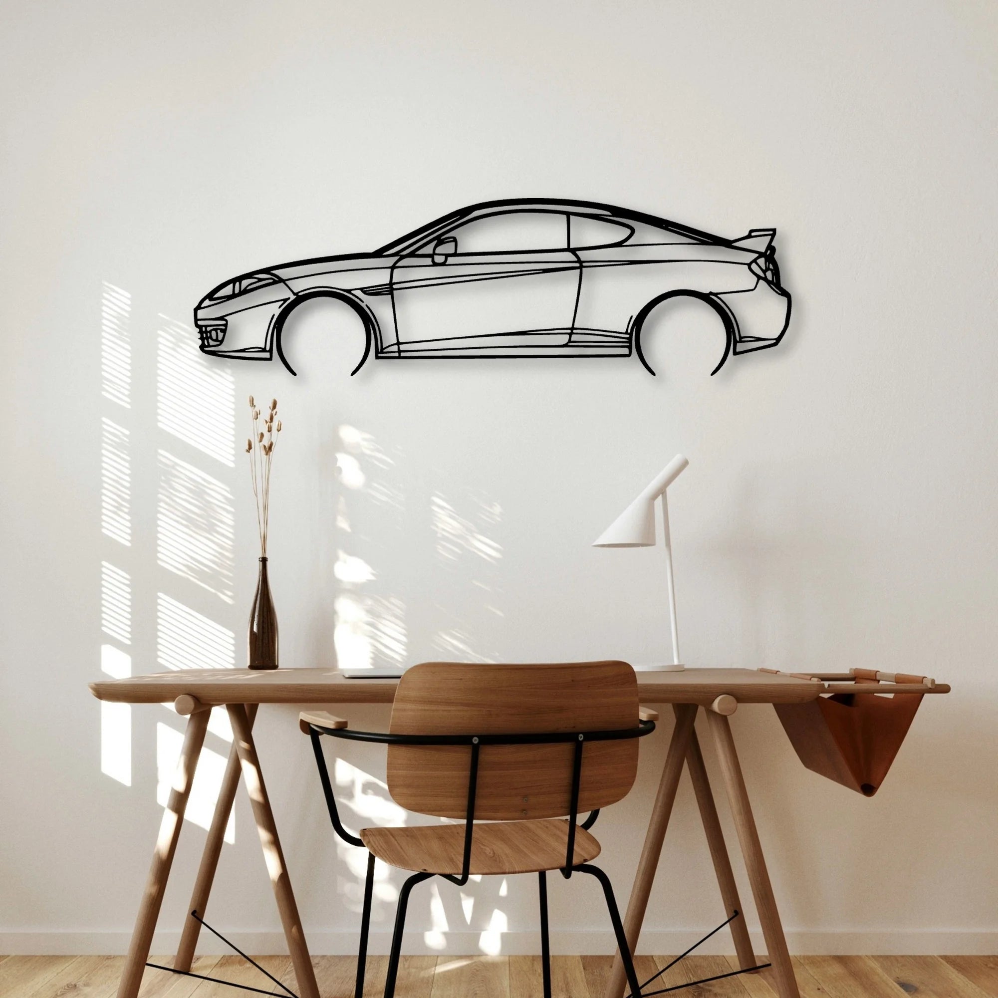 Tuscani 2009 Classic Silhouette Metal Wall Art - Automotive Garage Decor