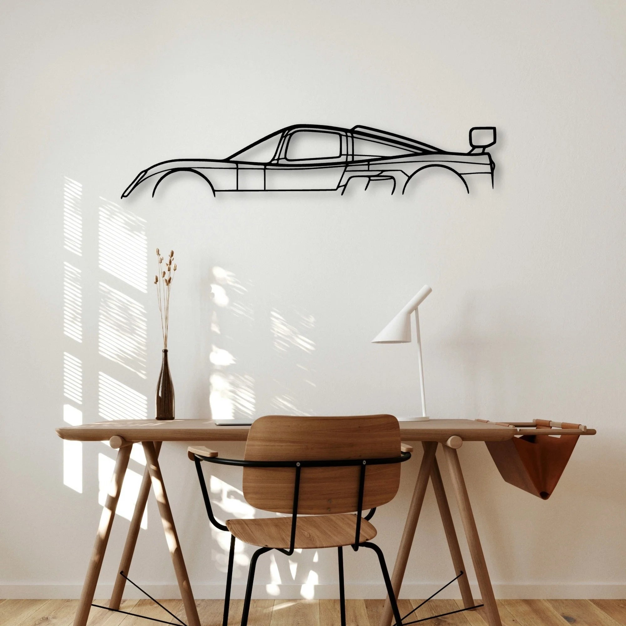 Ultima GTR 2004 Classic Silhouette Metal Wall Art - Automotive Garage Decor