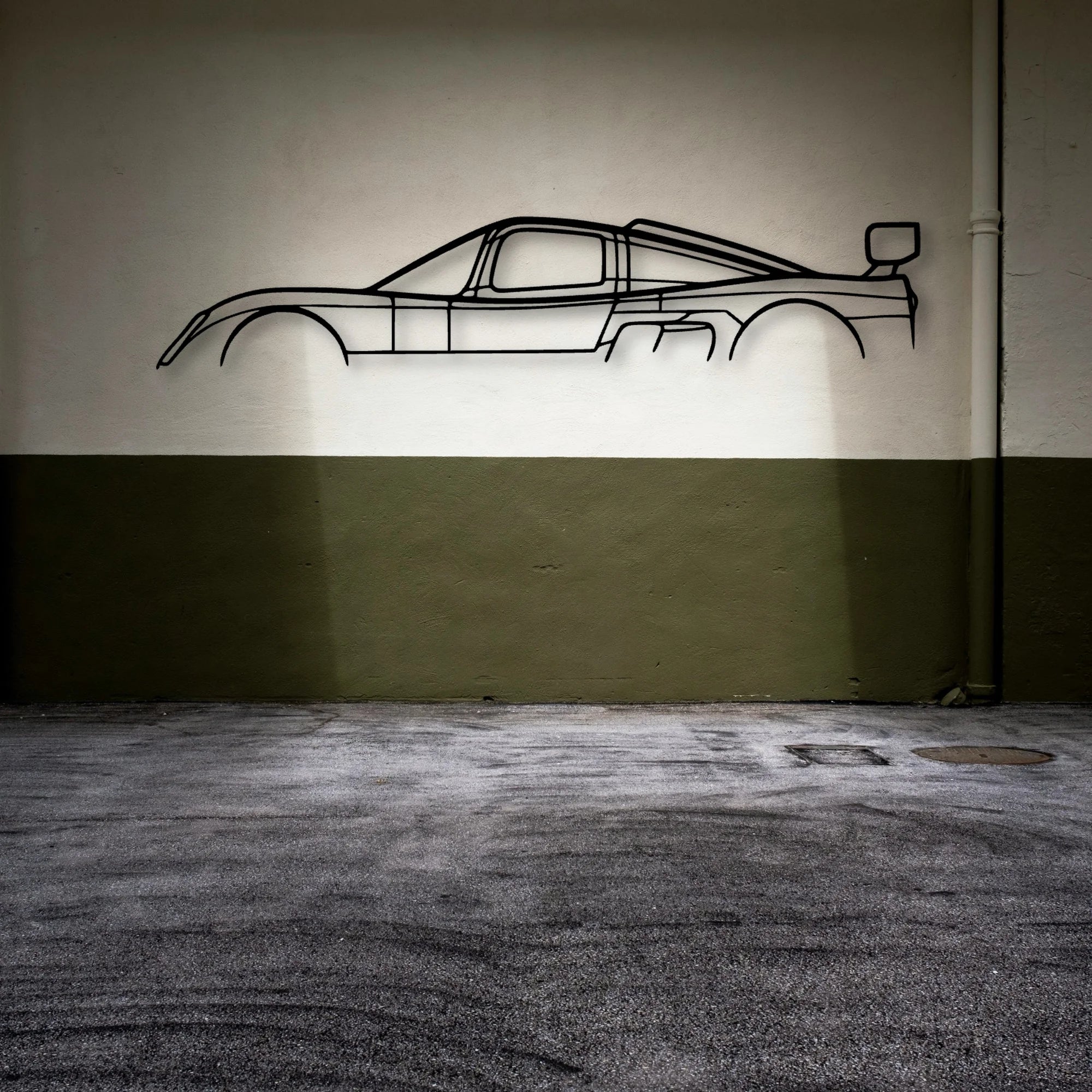 Ultima GTR 2004 Classic Silhouette Metal Wall Art - Automotive Garage Decor