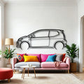 Up GTI 2019 Classic Silhouette Metal Wall Art - Automotive Garage Decor