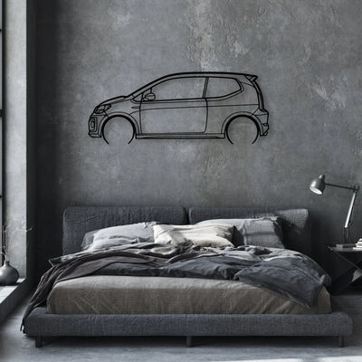 Up GTI 2019 Classic Silhouette Metal Wall Art - Automotive Garage Decor