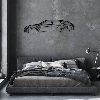 Urus 3 Classic Silhouette Metal Wall Art - Automotive Garage Decor