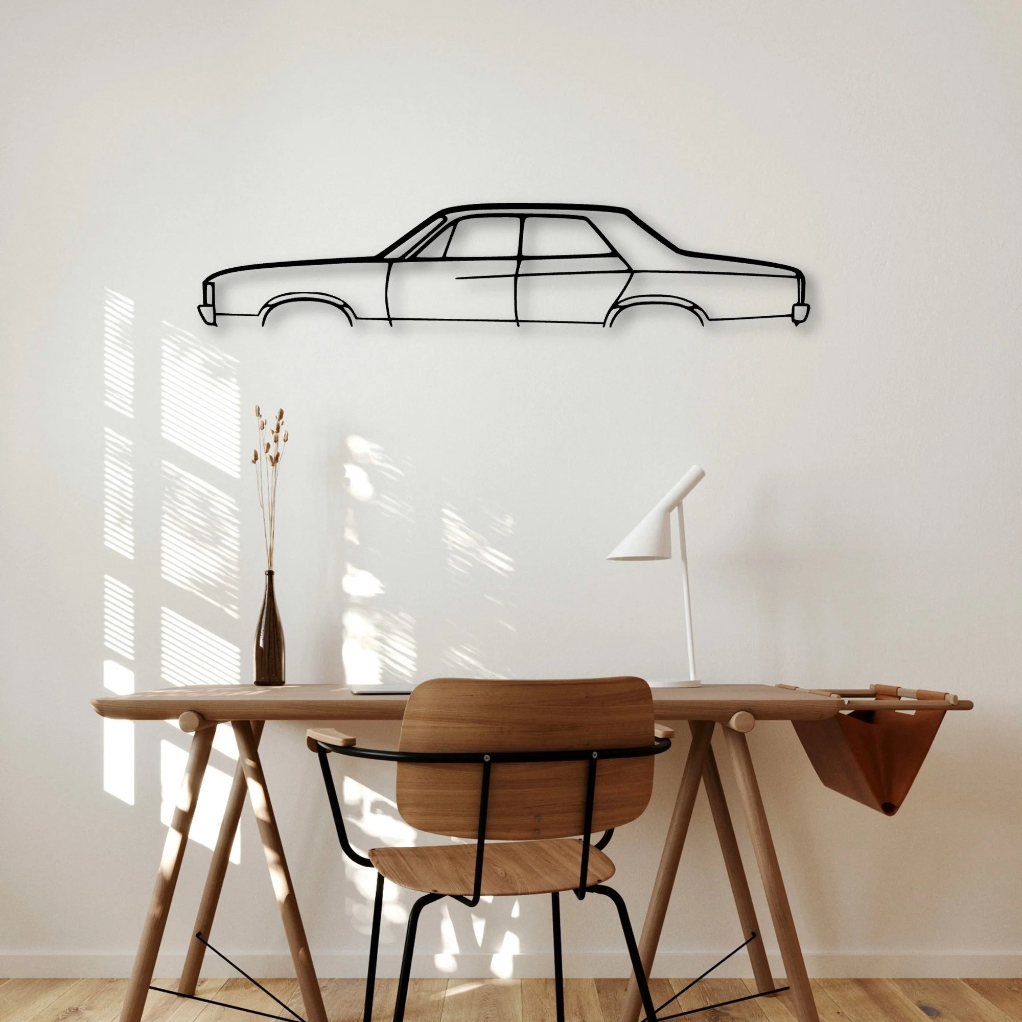 Valiant Pacer 1972 Classic Silhouette Metal Wall Art - Automotive Garage Decor