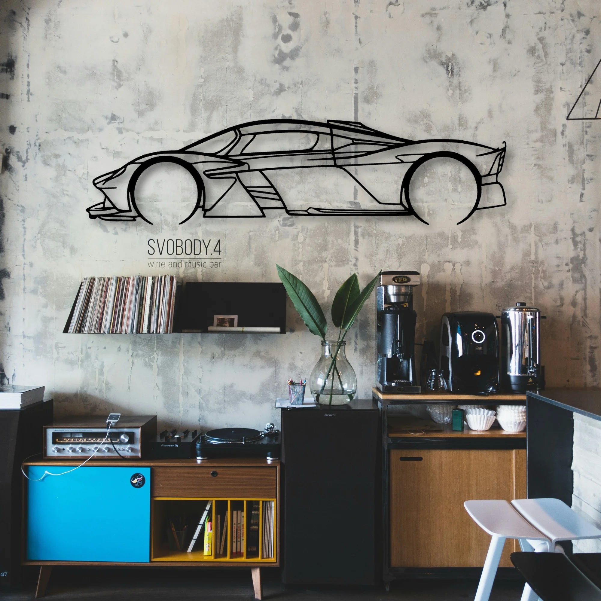 Valkyrie 2022 Classic Silhouette Metal Wall Art - Automotive Garage Decor