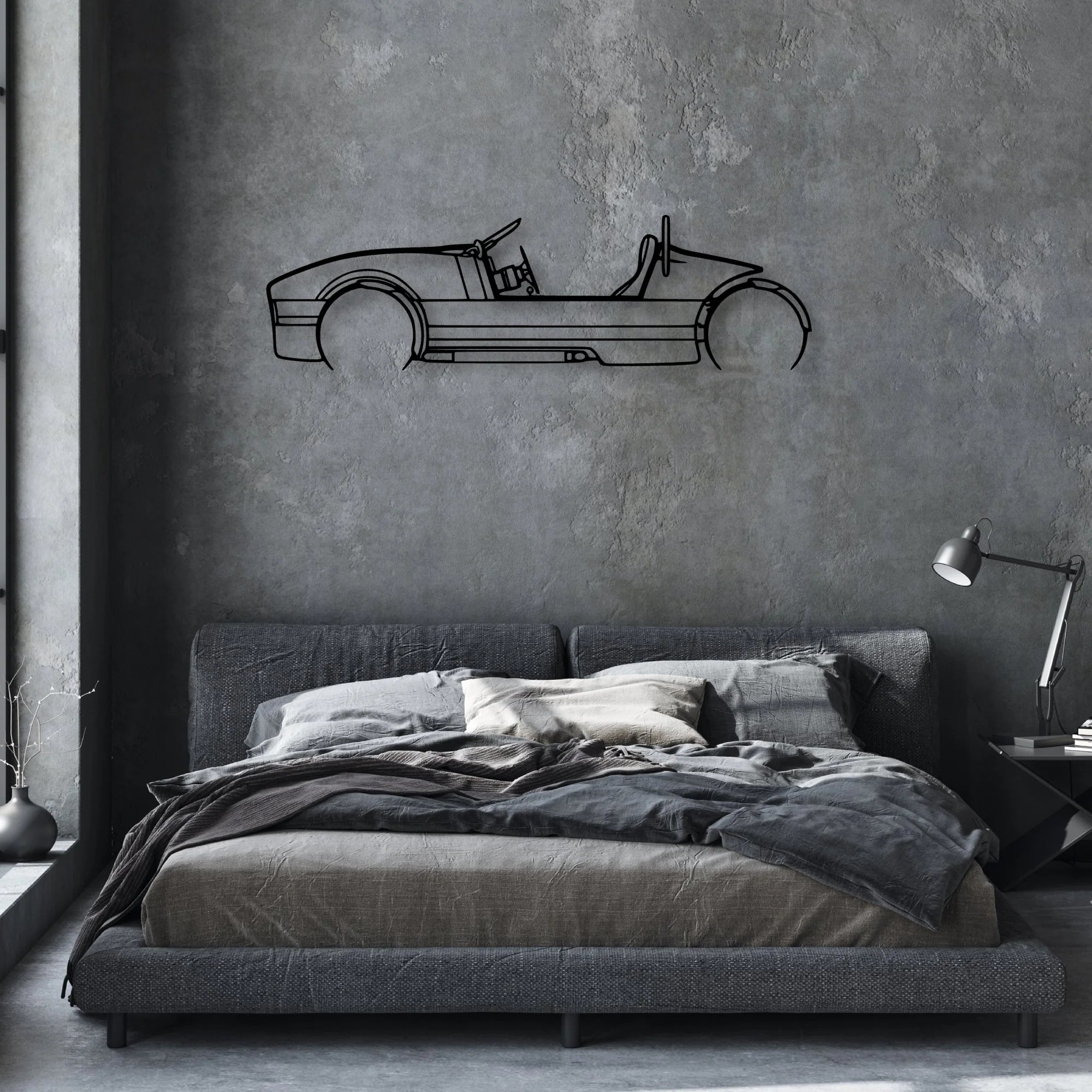 Venice 2022 Classic Silhouette Metal Wall Art - Automotive Garage Decor