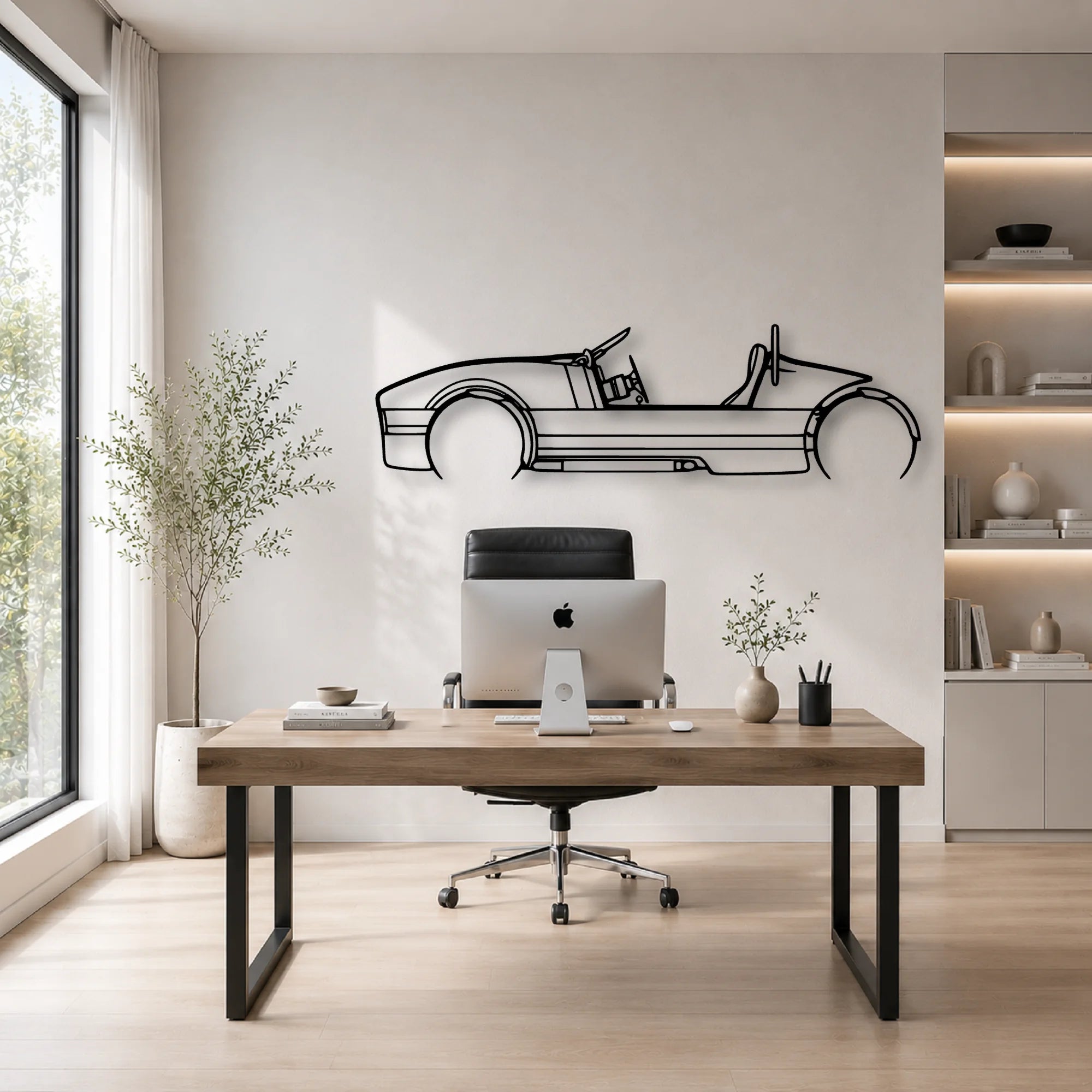 Venice 2022 Classic Silhouette Metal Wall Art - Automotive Garage Decor