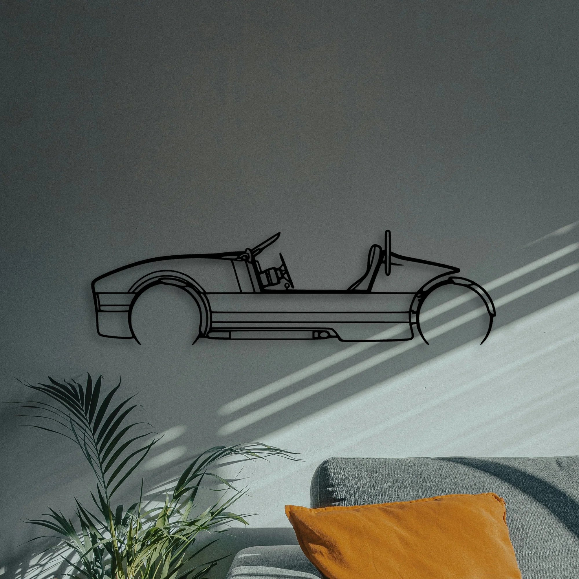 Venice 2022 Classic Silhouette Metal Wall Art - Automotive Garage Decor