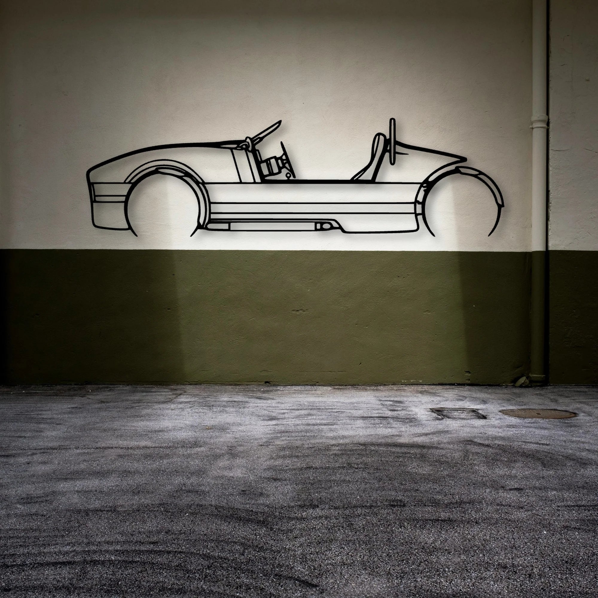 Venice 2022 Classic Silhouette Metal Wall Art - Automotive Garage Decor
