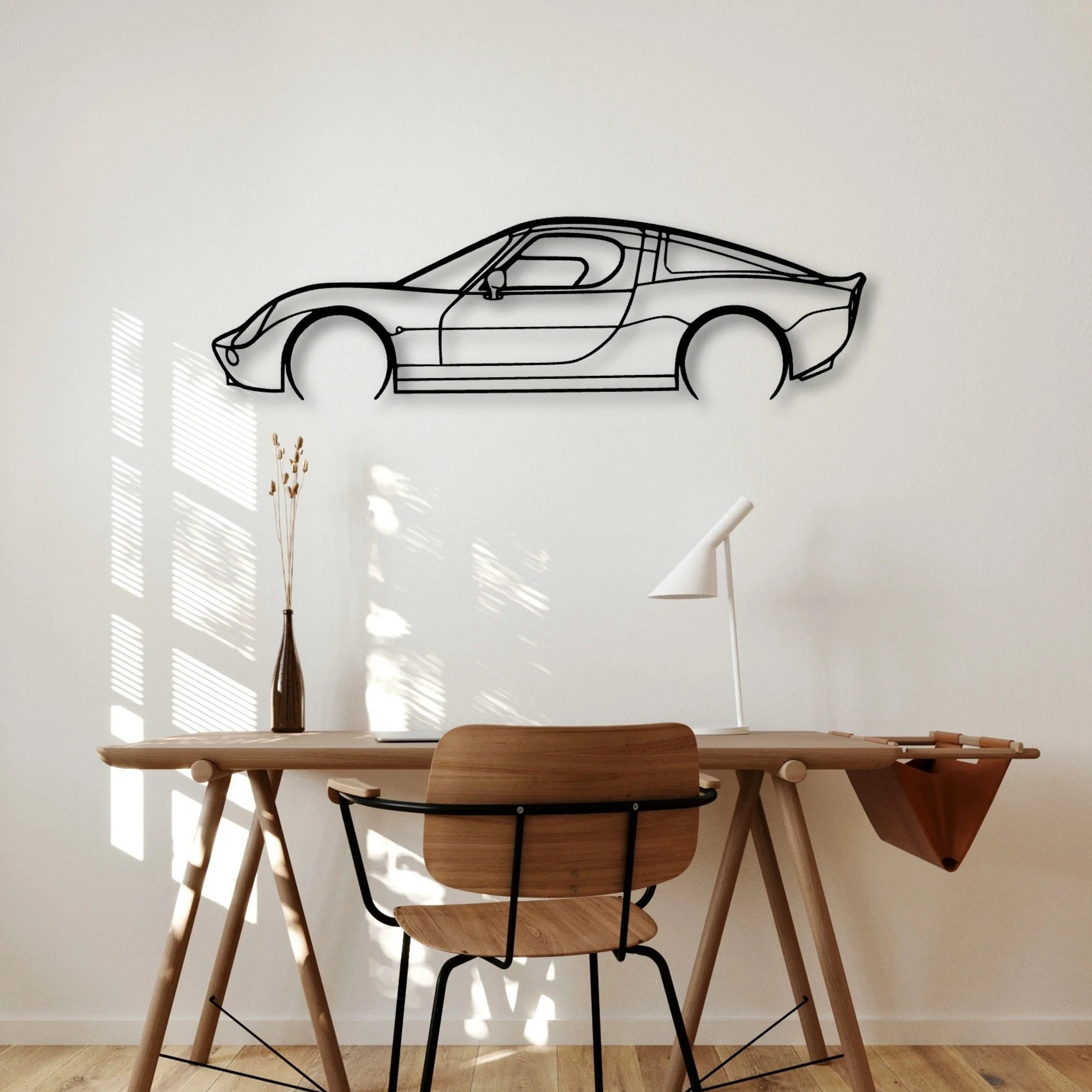 Vertige Classic Silhouette Metal Wall Art - Automotive Garage Decor