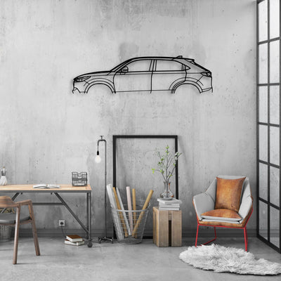 Vezel HRV 2021 Classic Silhouette Metal Wall Art - Automotive Garage Decor