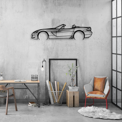 Viper 2003 SRT-10 Cabrio Classic Silhouette Metal Wall Art - Automotive Garage Decor