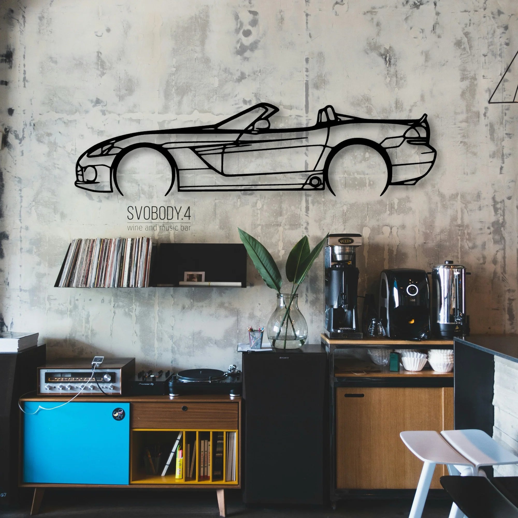Viper 2005 Classic Silhouette Metal Wall Art - Automotive Garage Decor