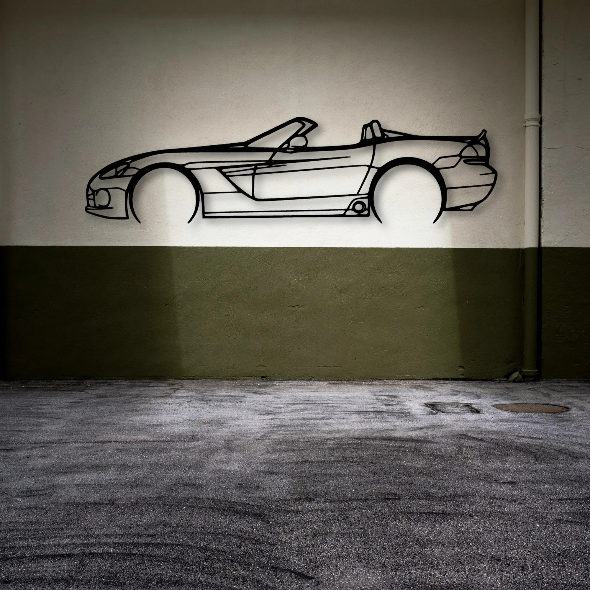 Viper 2005 Classic Silhouette Metal Wall Art - Automotive Garage Decor