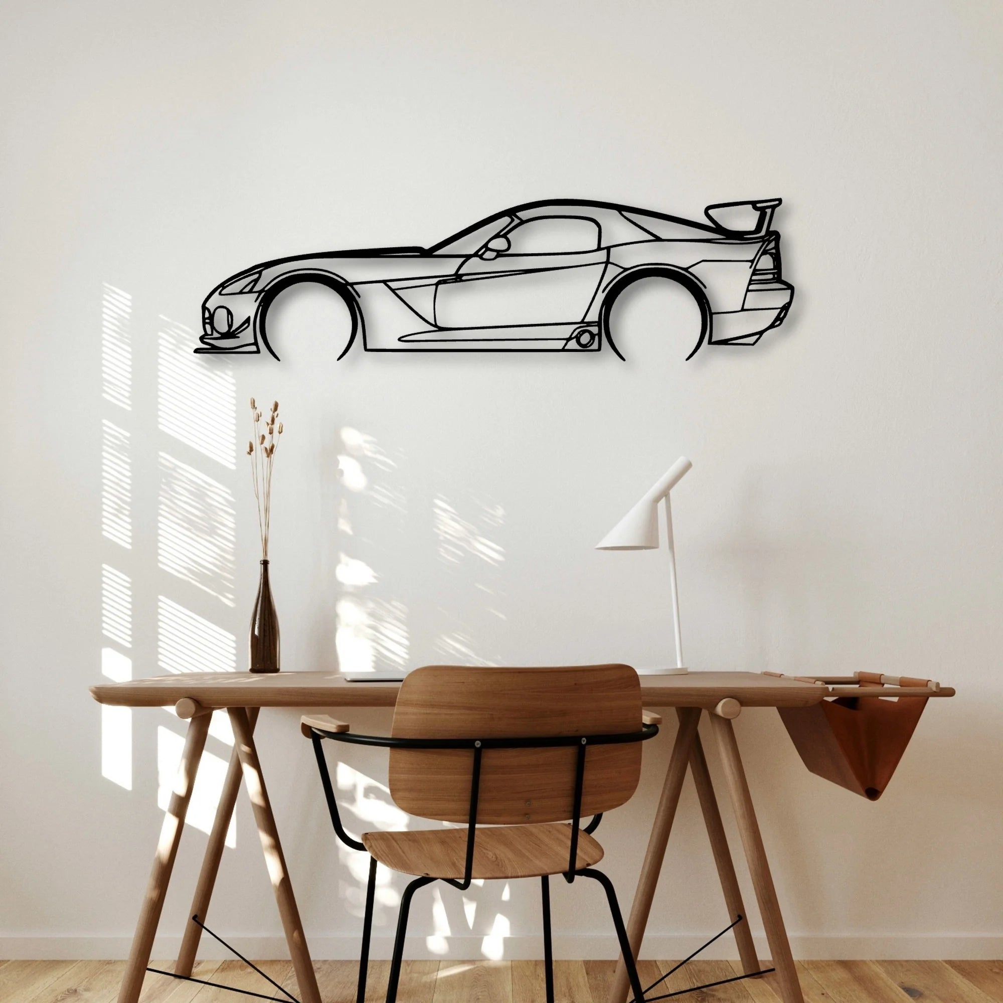Viper ACR 2009 Classic Silhouette Metal Wall Art - Automotive Garage Decor