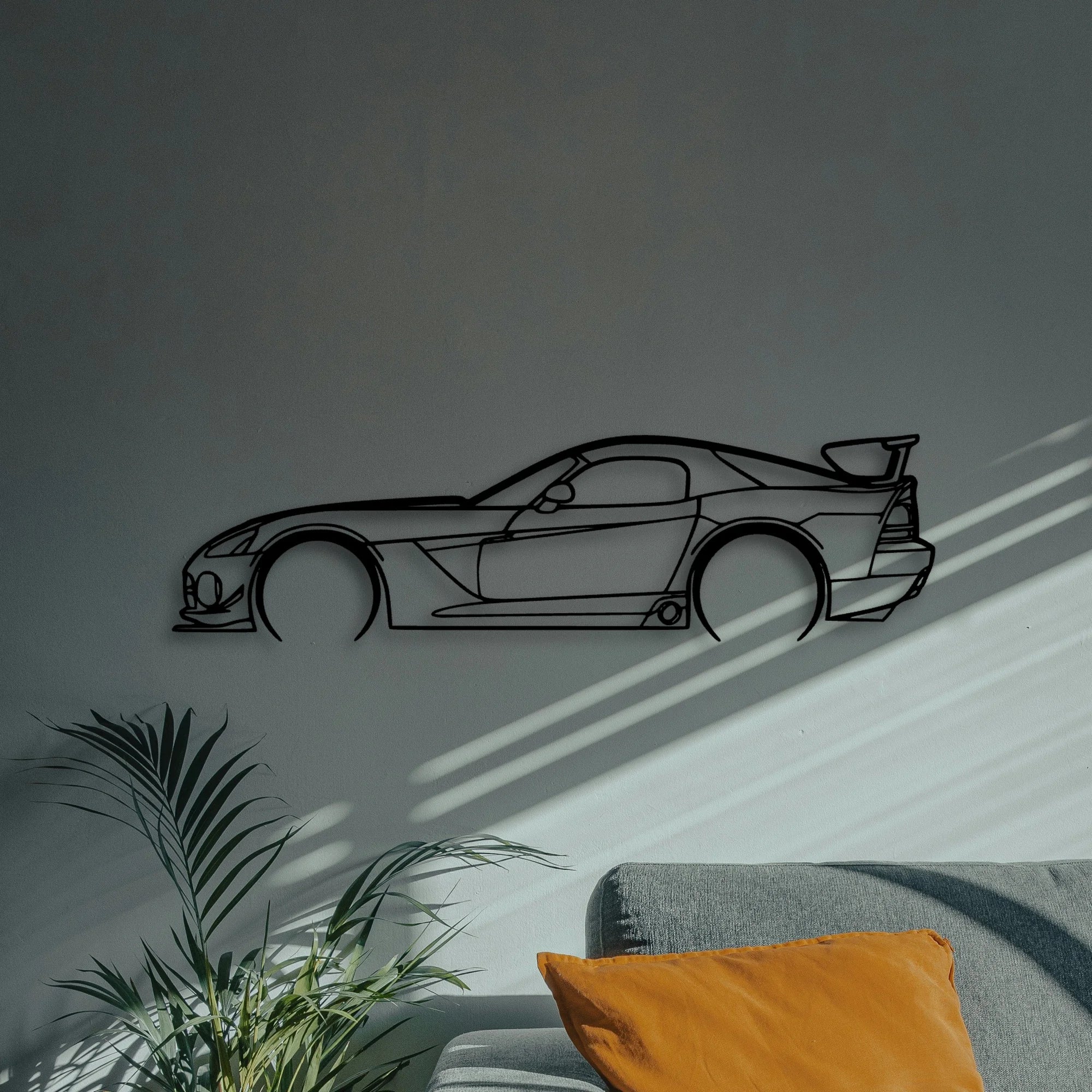 Viper ACR 2009 Classic Silhouette Metal Wall Art - Automotive Garage Decor