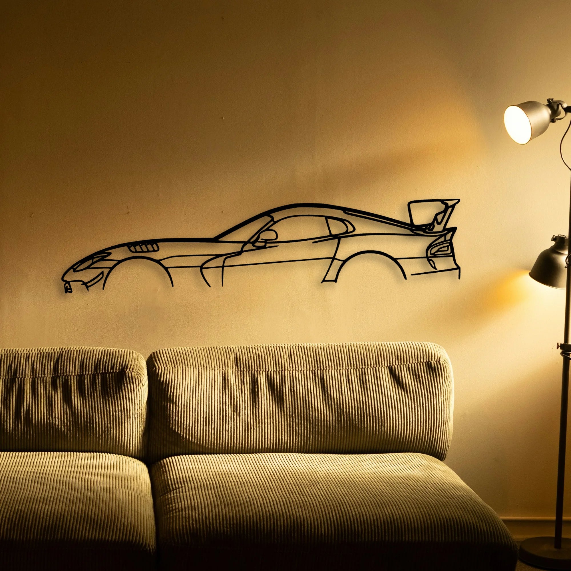 Viper ACR Gen 5 Classic Silhouette Metal Wall Art - Automotive Garage Decor