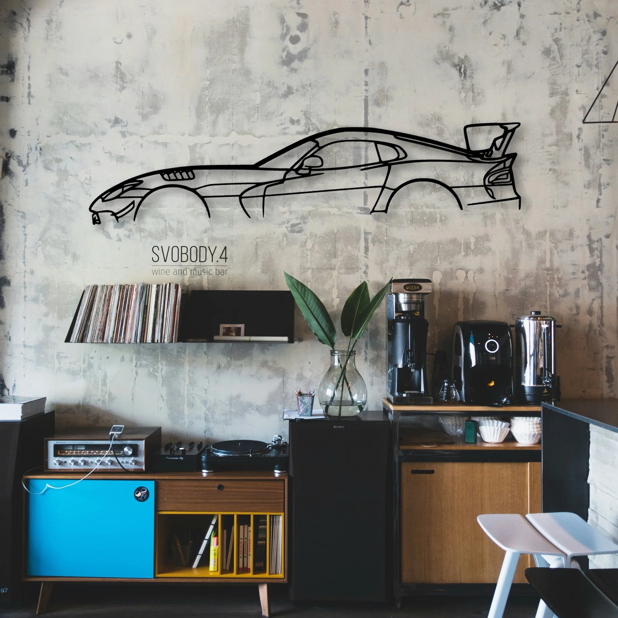 Viper ACR Gen 5 Classic Silhouette Metal Wall Art - Automotive Garage Decor