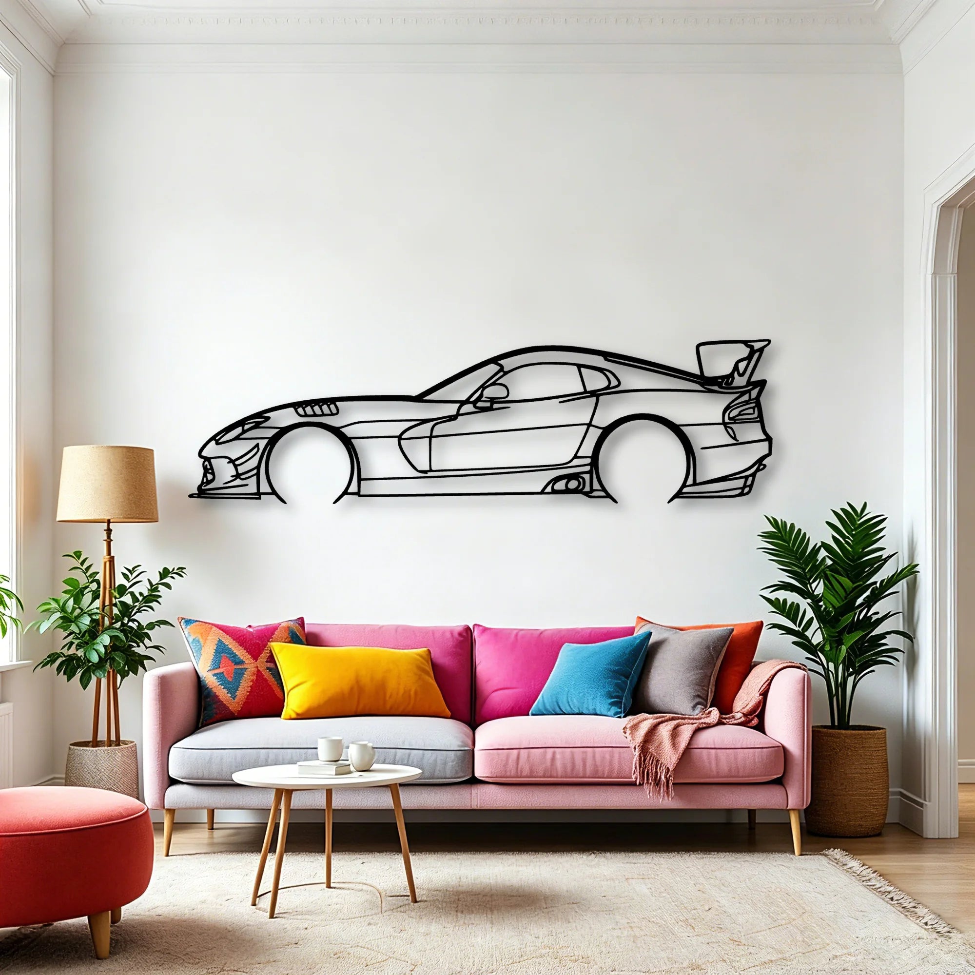 Viper ACR Gen 5 2 Classic Silhouette Metal Wall Art - Automotive Garage Decor