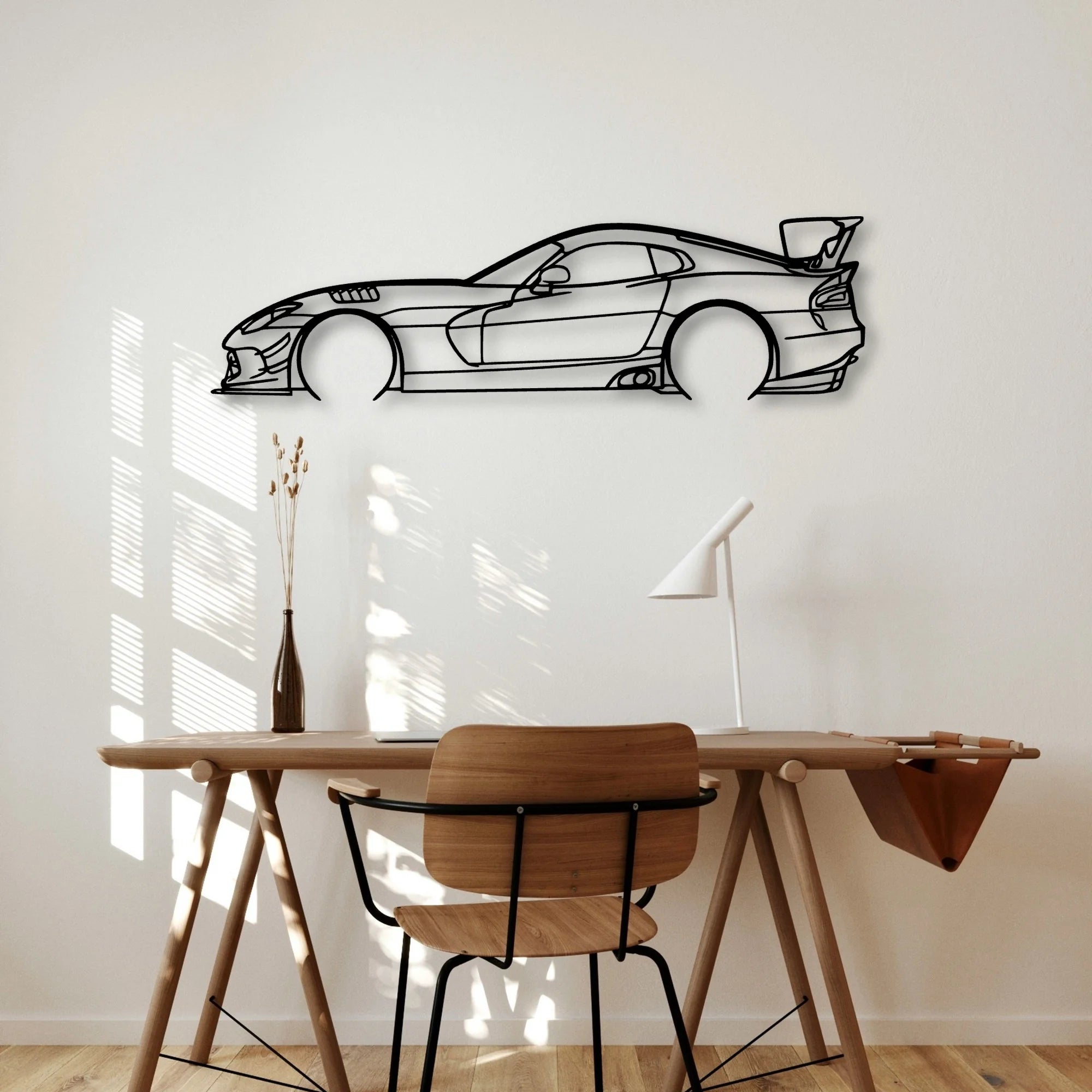 Viper ACR Gen 5 2 Classic Silhouette Metal Wall Art - Automotive Garage Decor