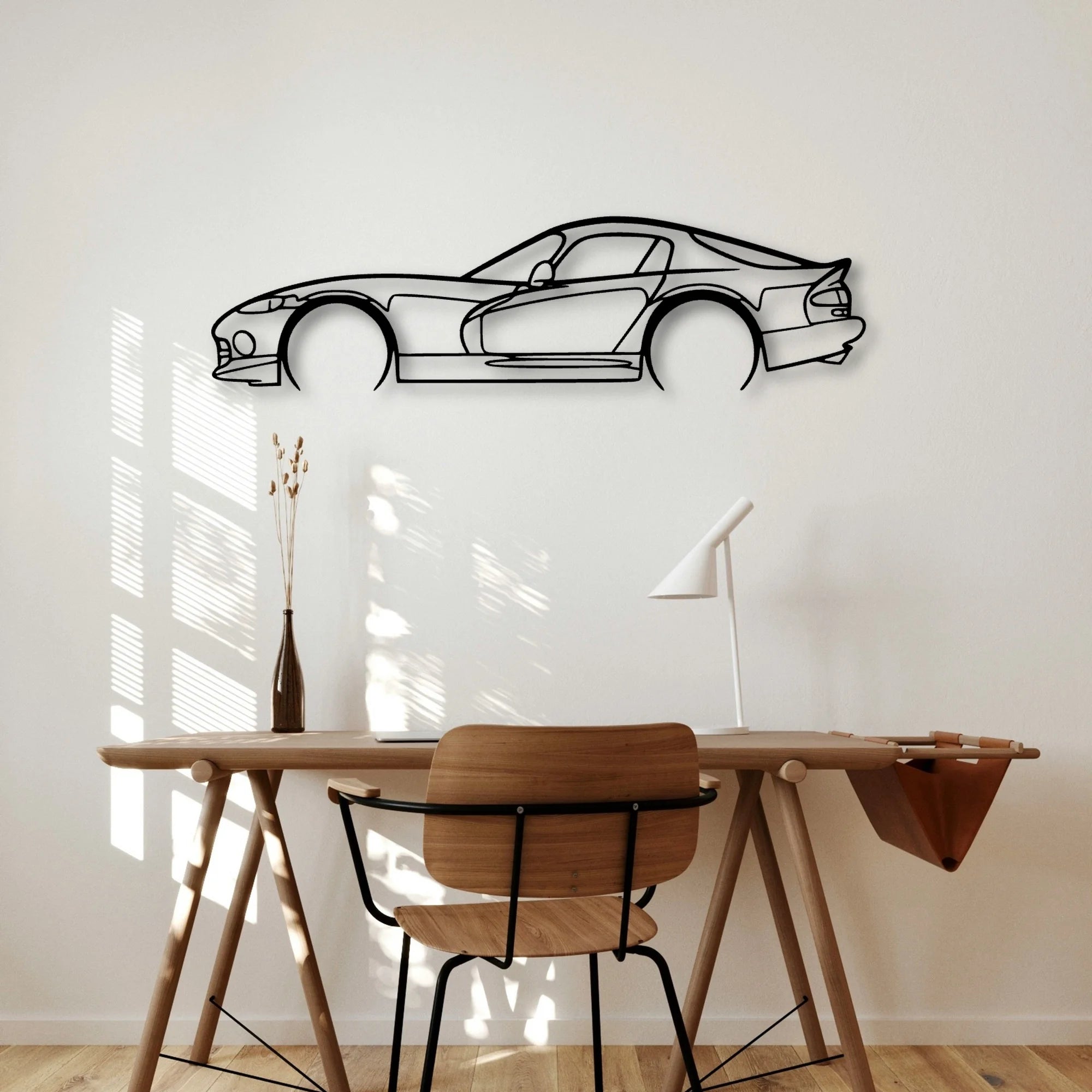 Viper ACR SR II 2002 Classic Silhouette Metal Wall Art - Automotive Garage Decor
