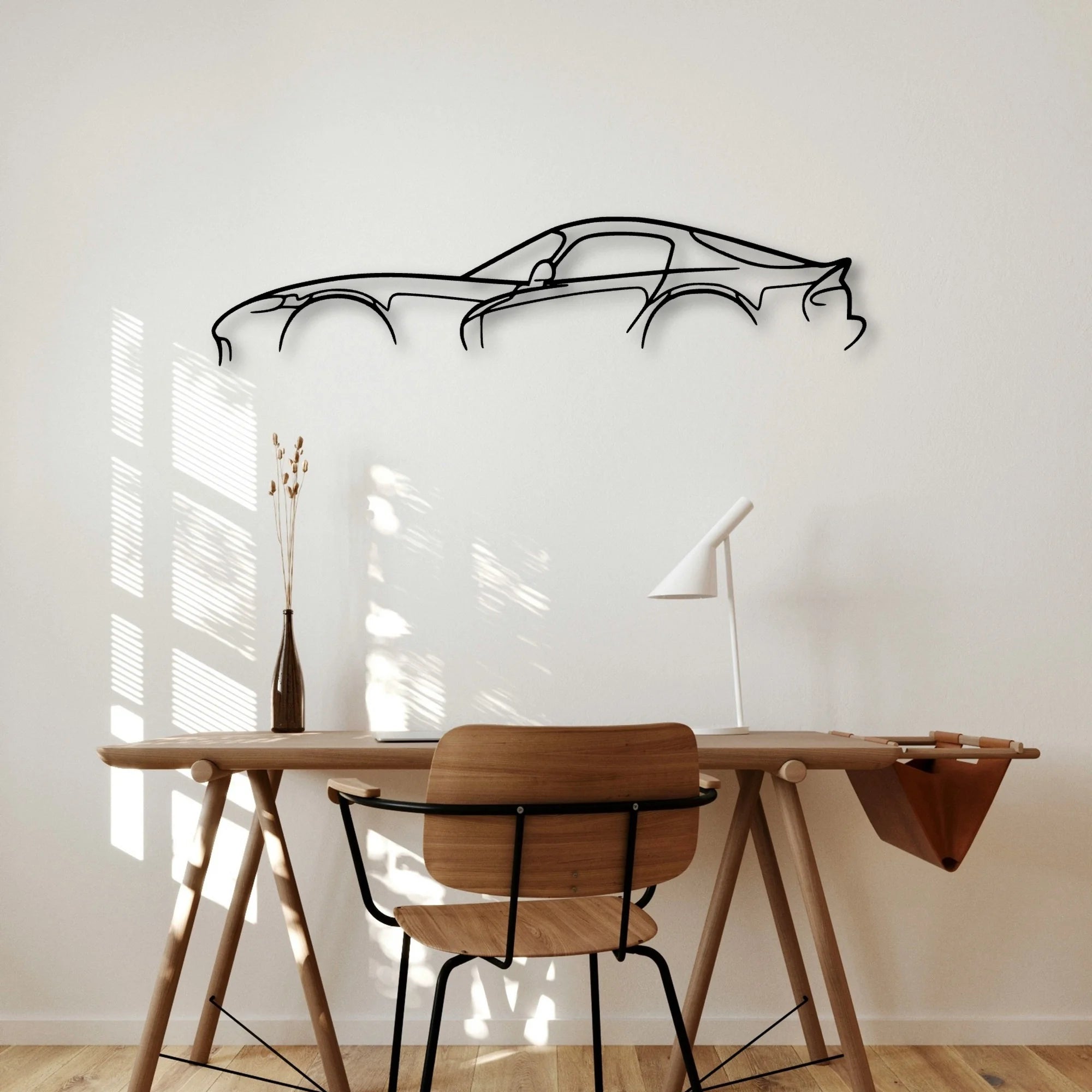 Viper GTS Classic Silhouette Metal Wall Art - Automotive Garage Decor