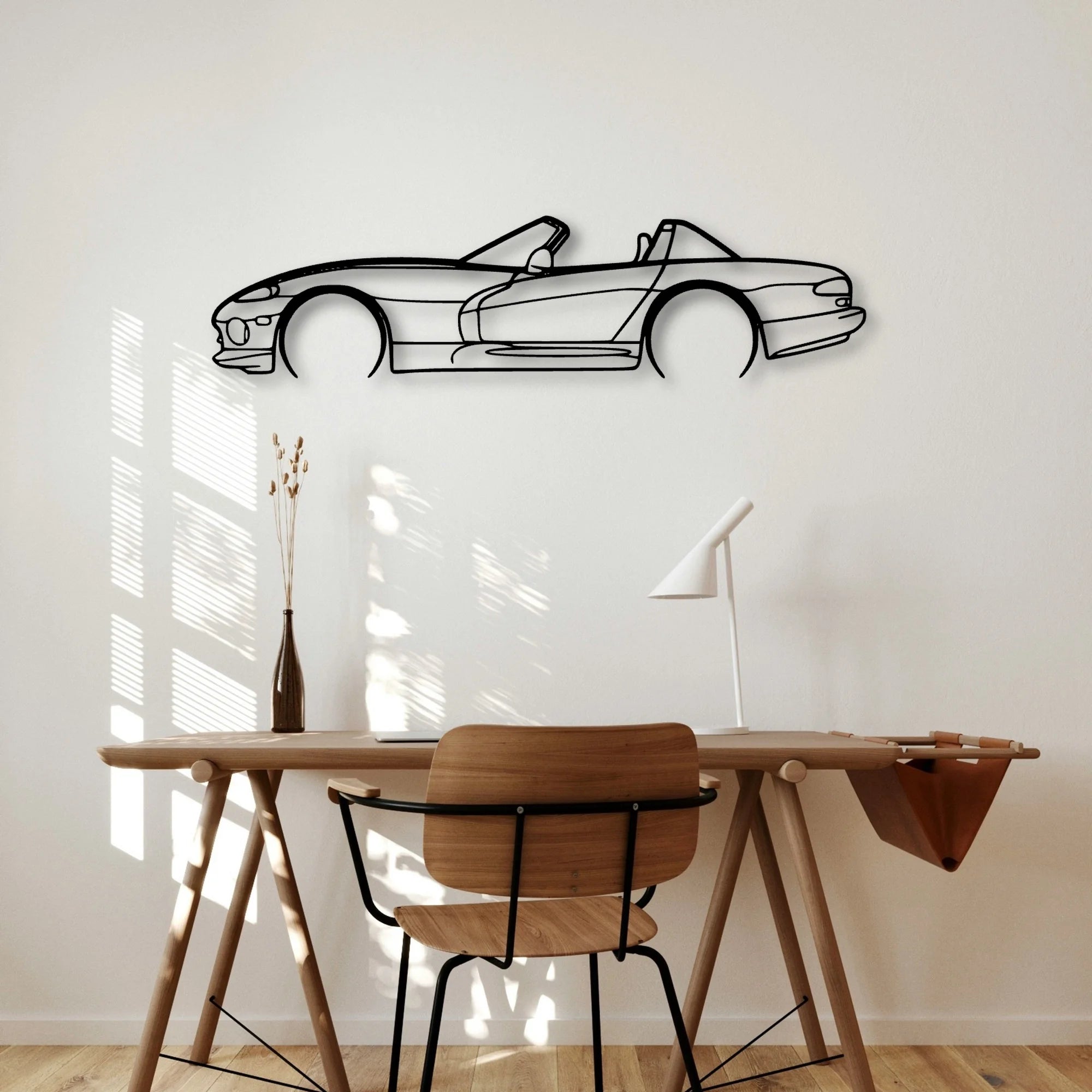 Viper RT 1999 Classic Silhouette Metal Wall Art - Automotive Garage Decor