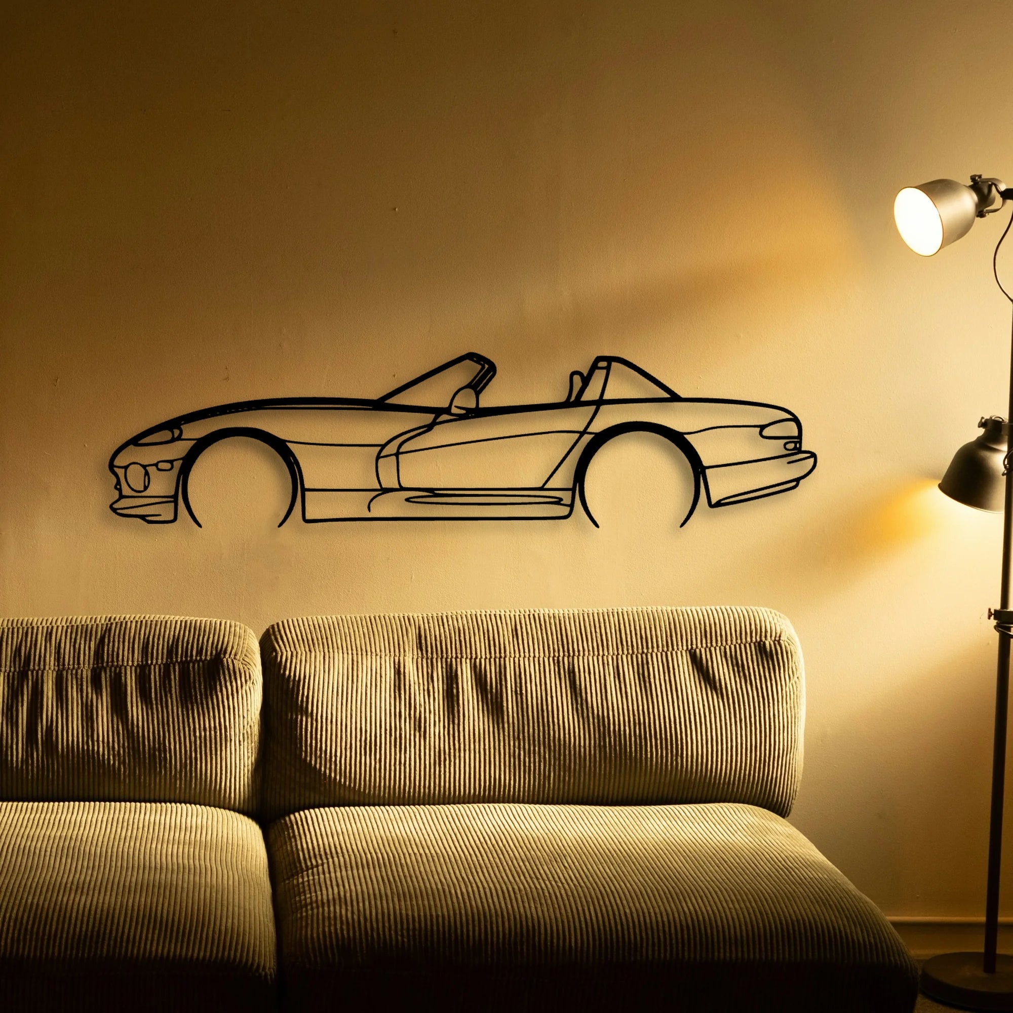 Viper RT 1999 Classic Silhouette Metal Wall Art - Automotive Garage Decor