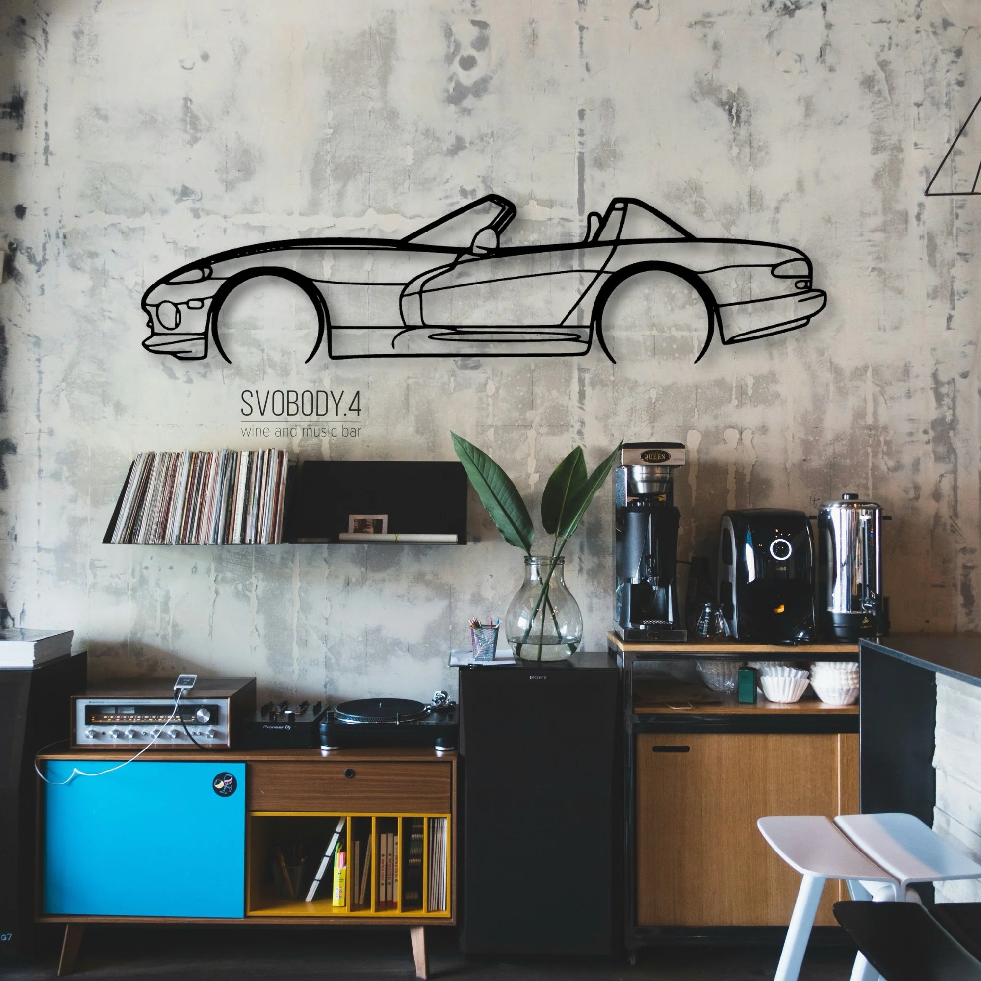 Viper RT 1999 Classic Silhouette Metal Wall Art - Automotive Garage Decor