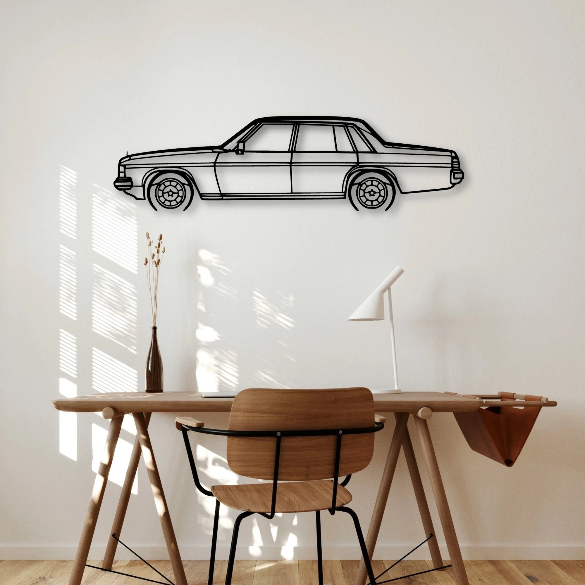 WB Caprice 1981 Classic Silhouette Metal Wall Art - Automotive Garage Decor