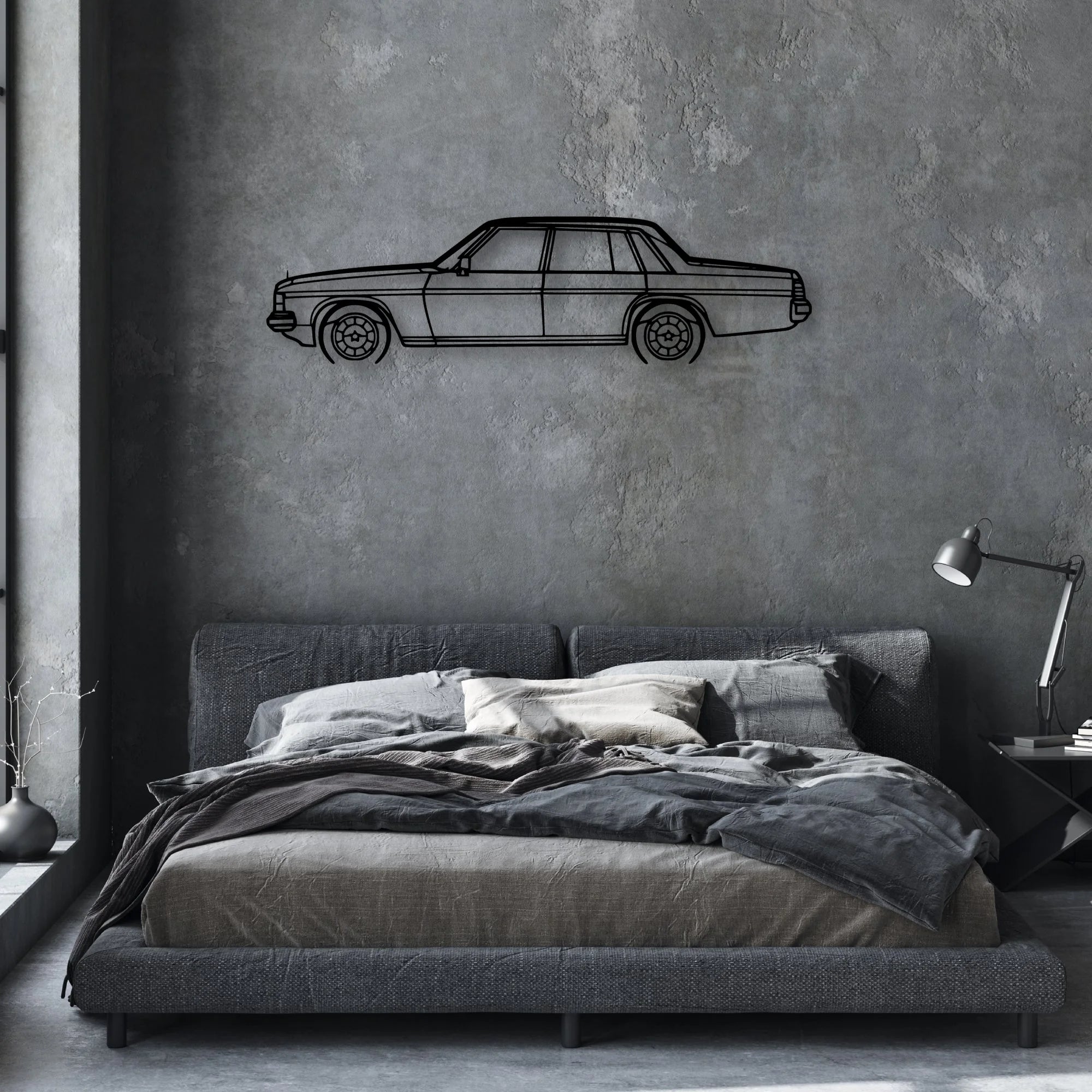 WB Caprice 1981 Classic Silhouette Metal Wall Art - Automotive Garage Decor